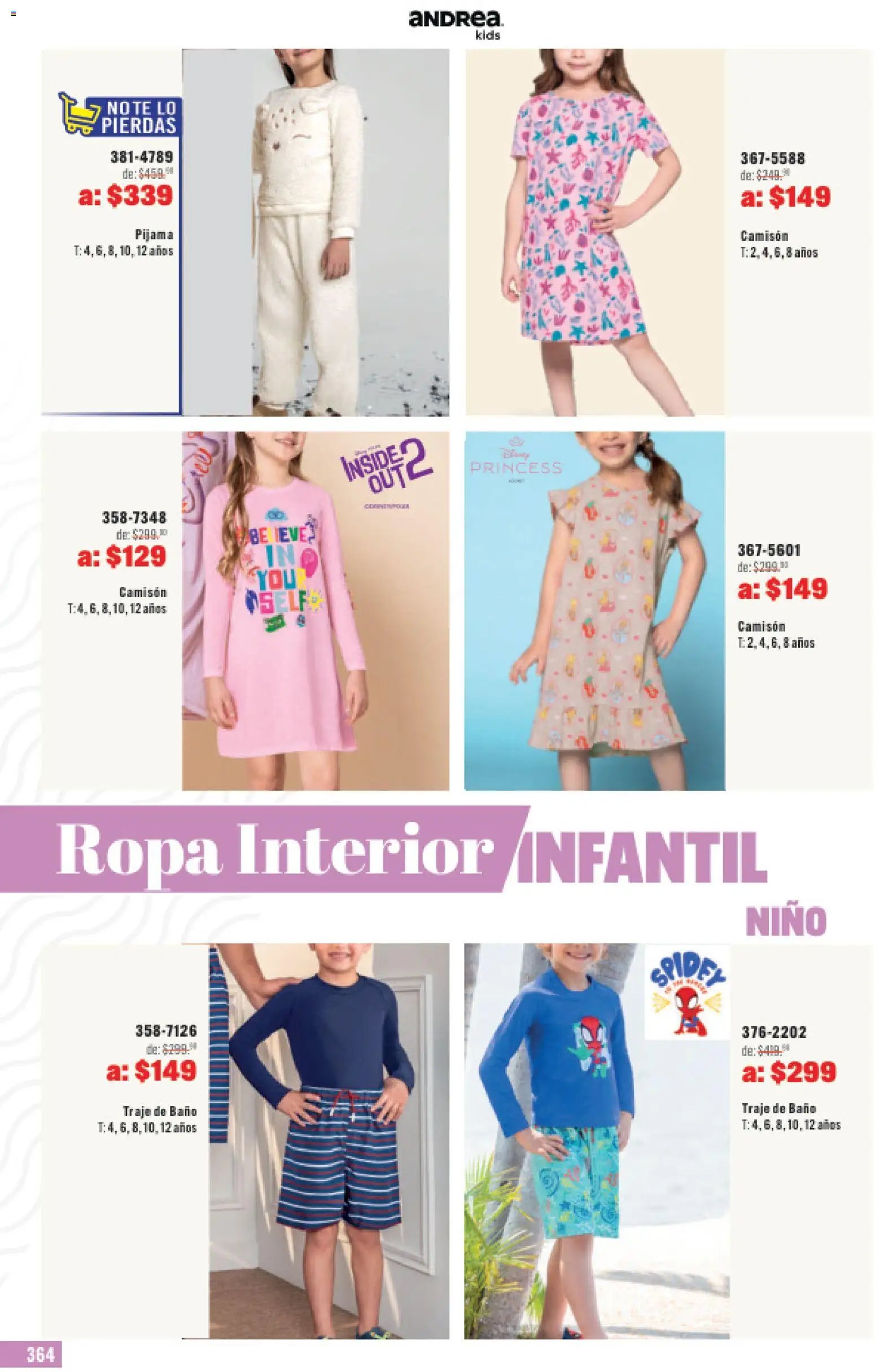 Andrea catálogo Outlet