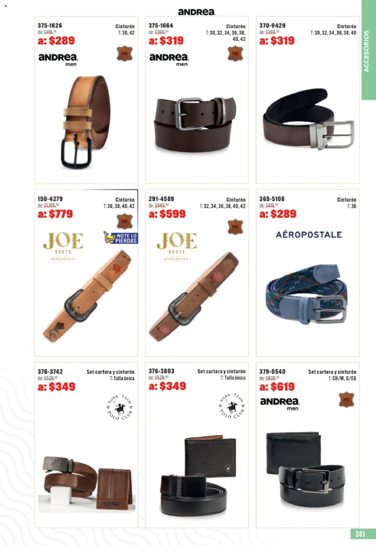Andrea catálogo Outlet