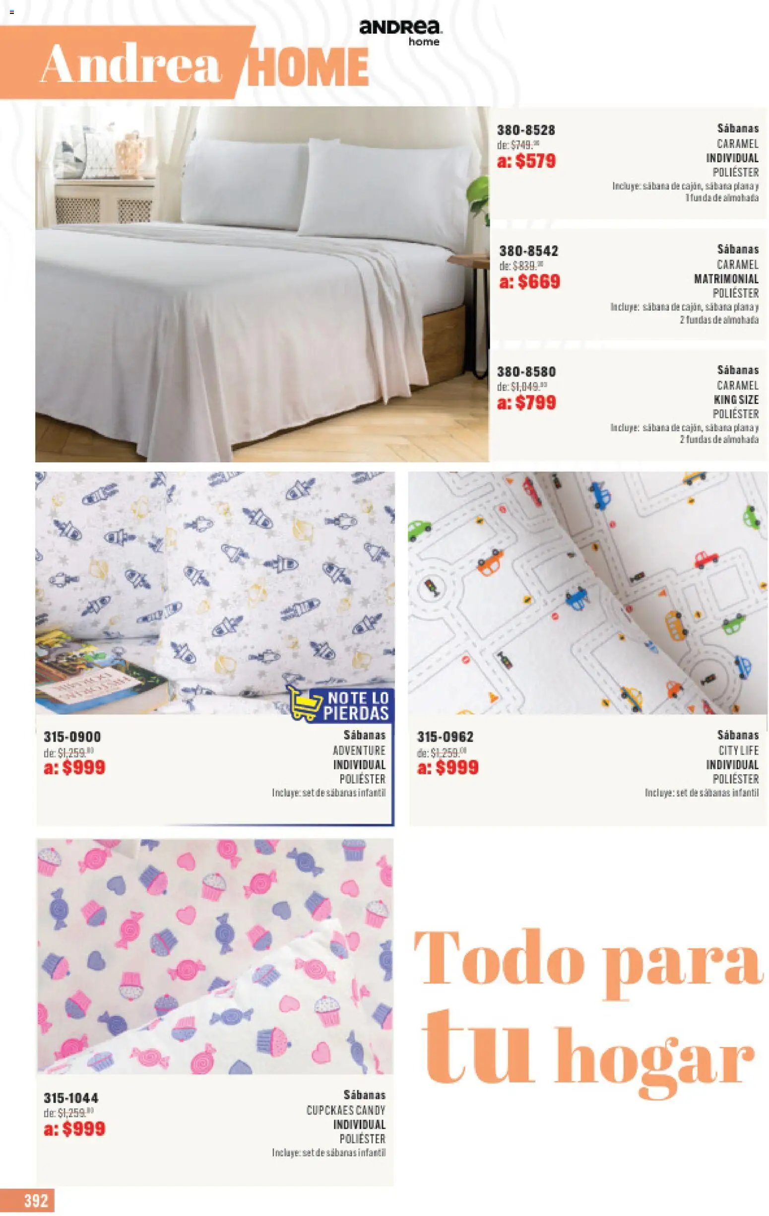 Andrea catálogo Outlet