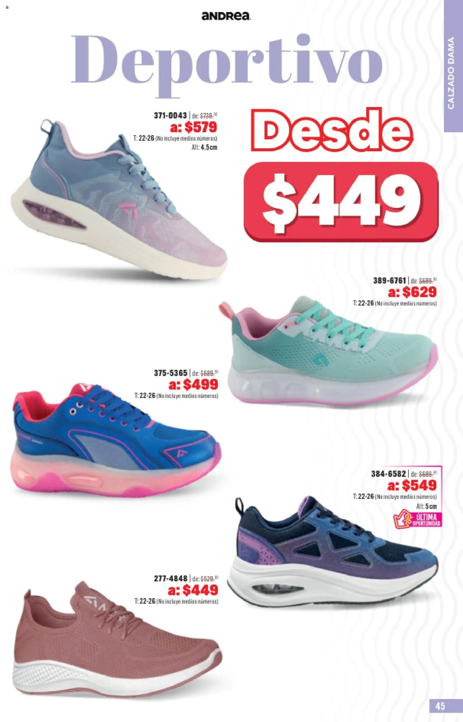Andrea catálogo Outlet