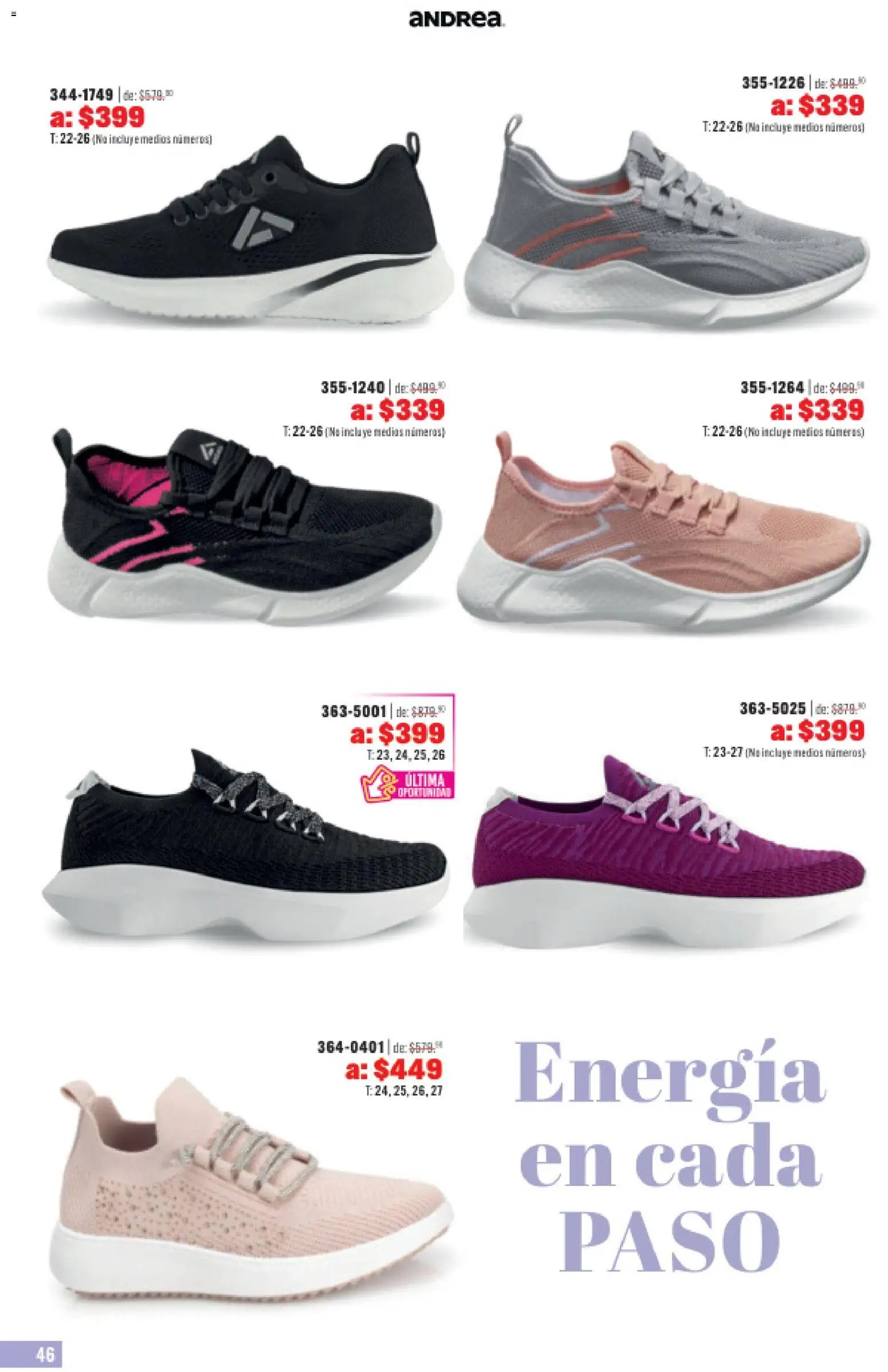 Andrea catálogo Outlet