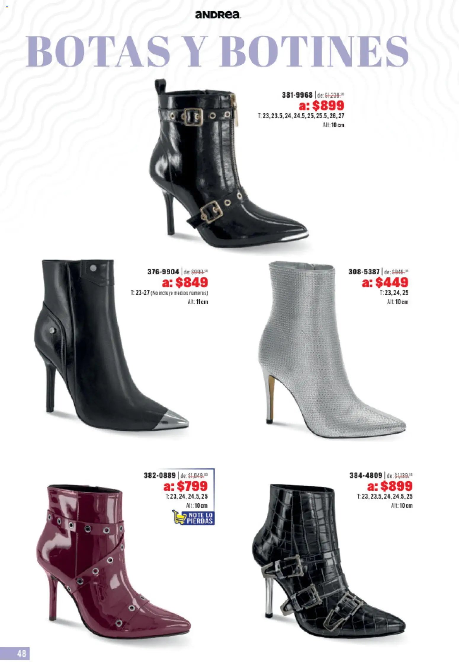 Andrea catálogo Outlet