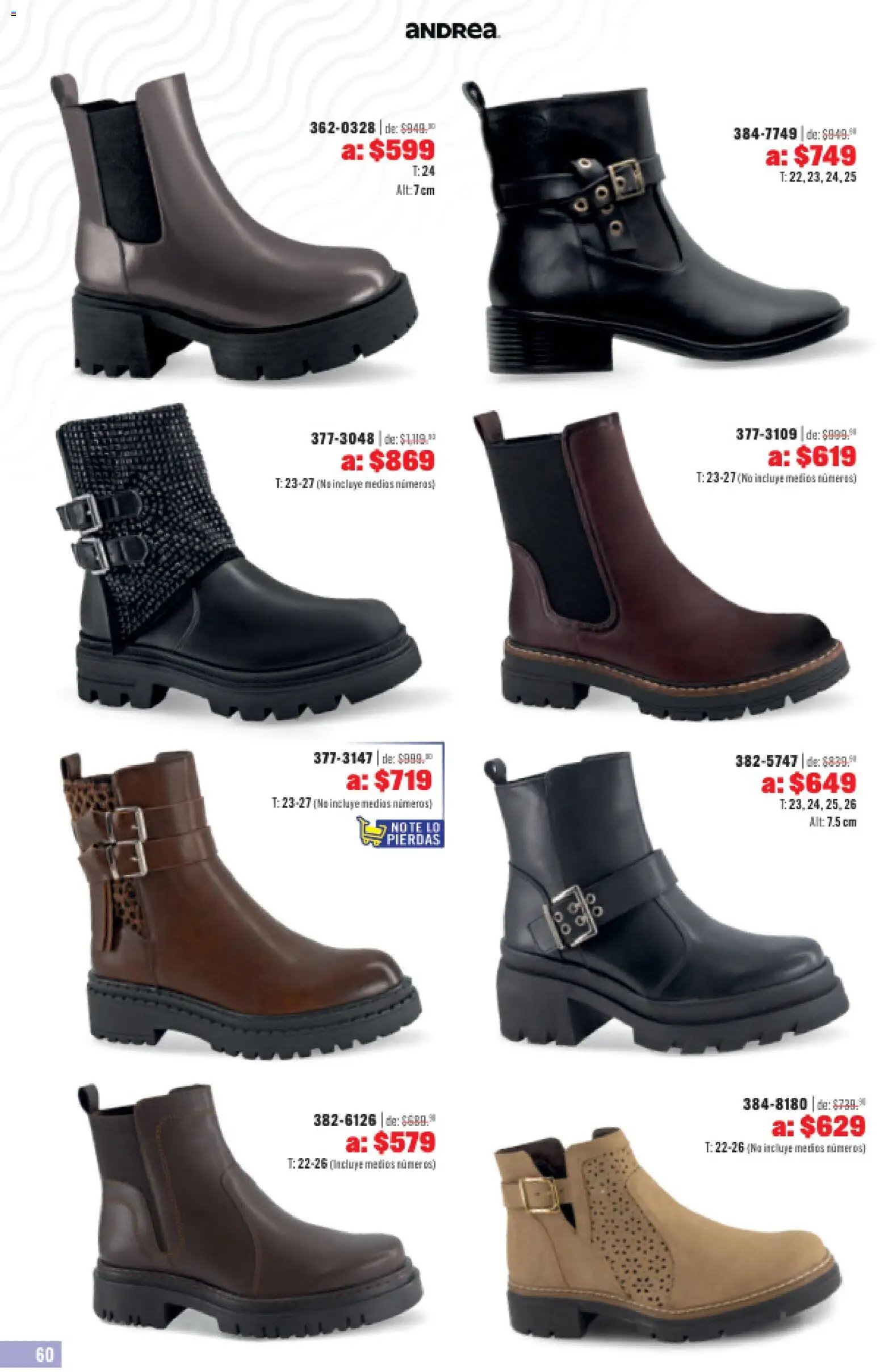 Andrea catálogo Outlet