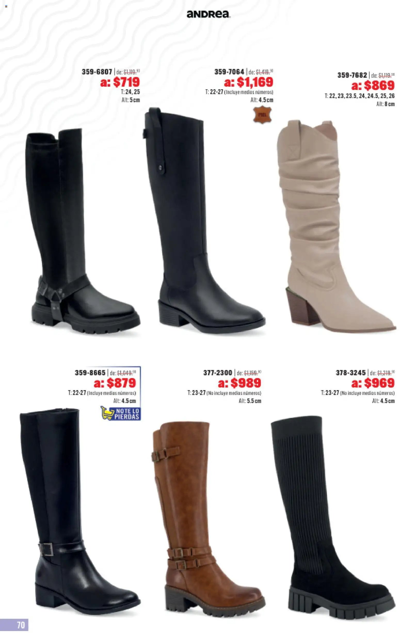 Andrea catálogo Outlet