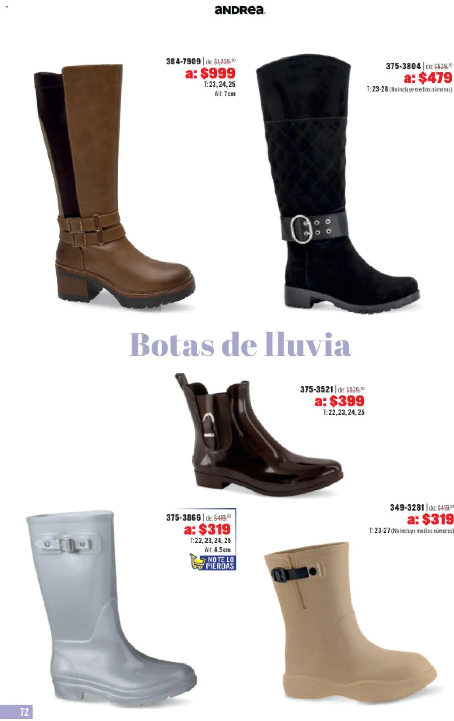 Andrea catálogo Outlet