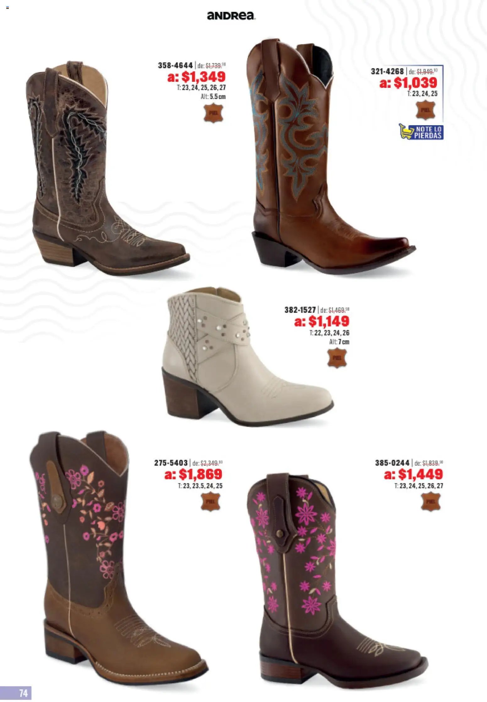 Andrea catálogo Outlet