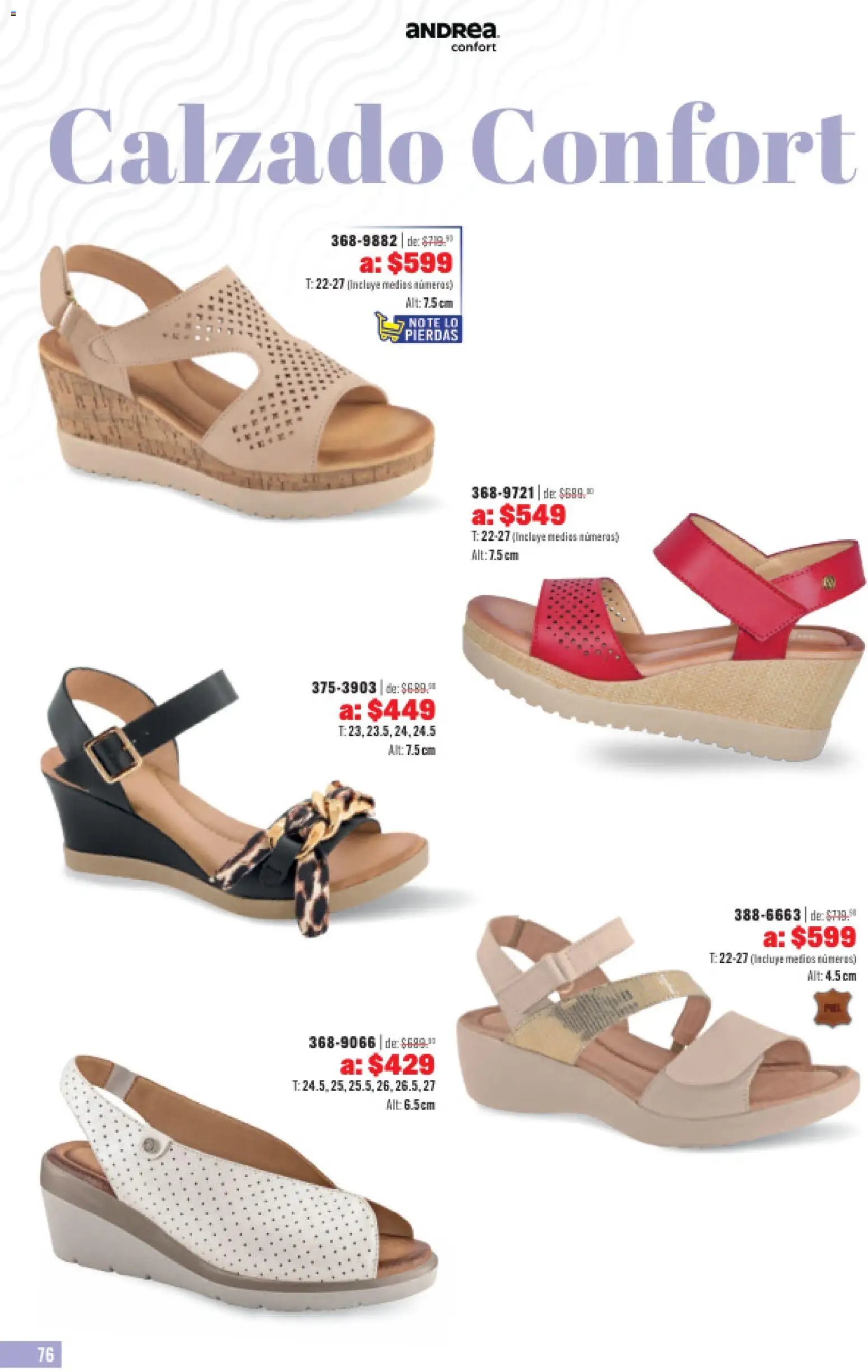 Andrea catálogo Outlet