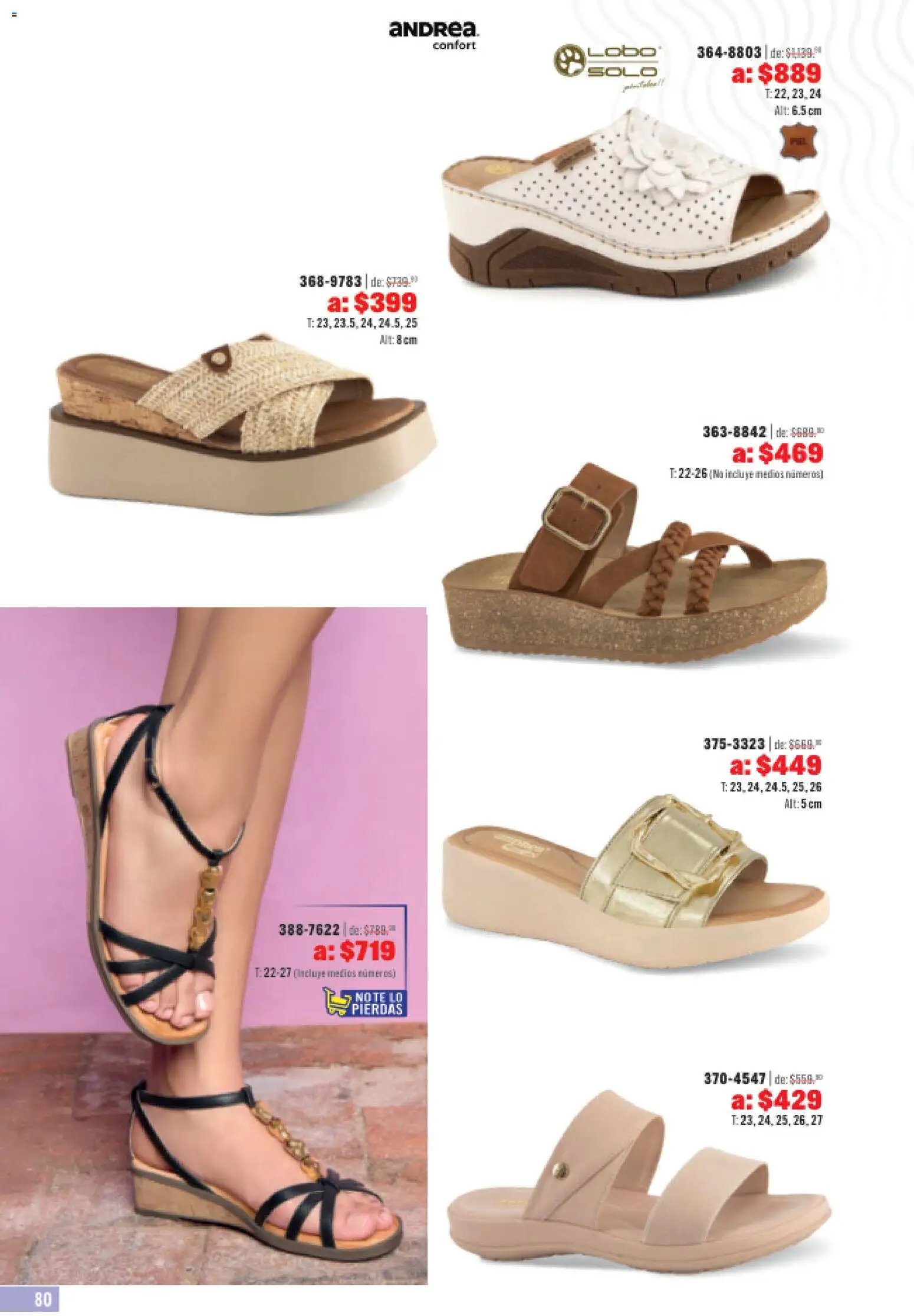 Andrea catálogo Outlet