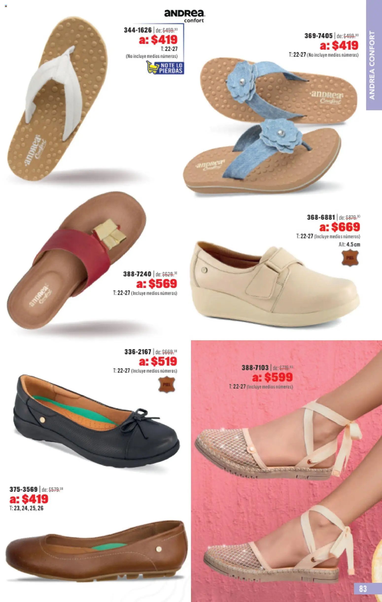 Andrea catálogo Outlet