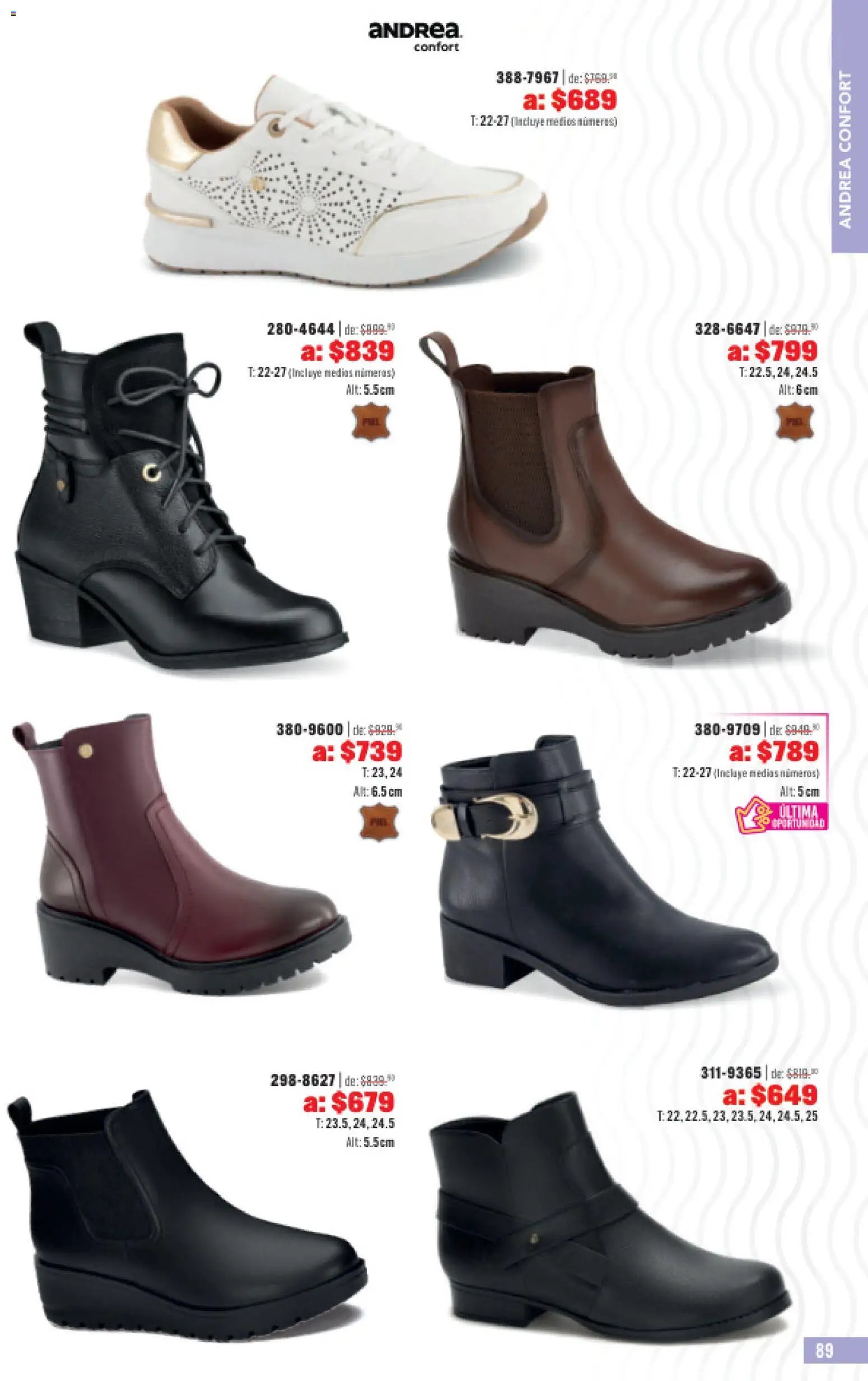 Andrea catálogo Outlet