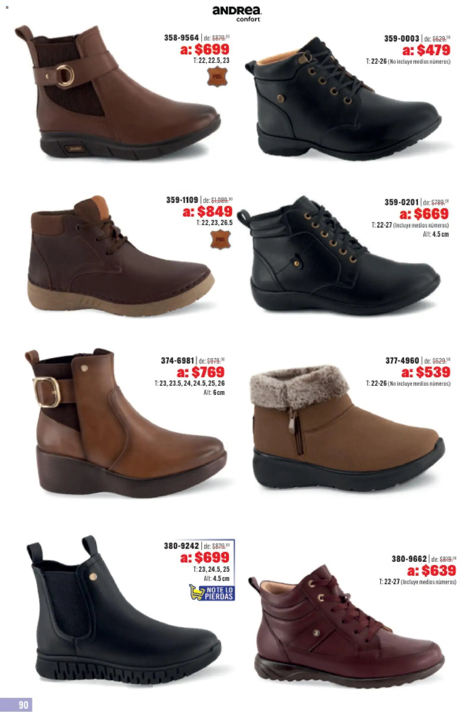 Andrea catálogo Outlet
