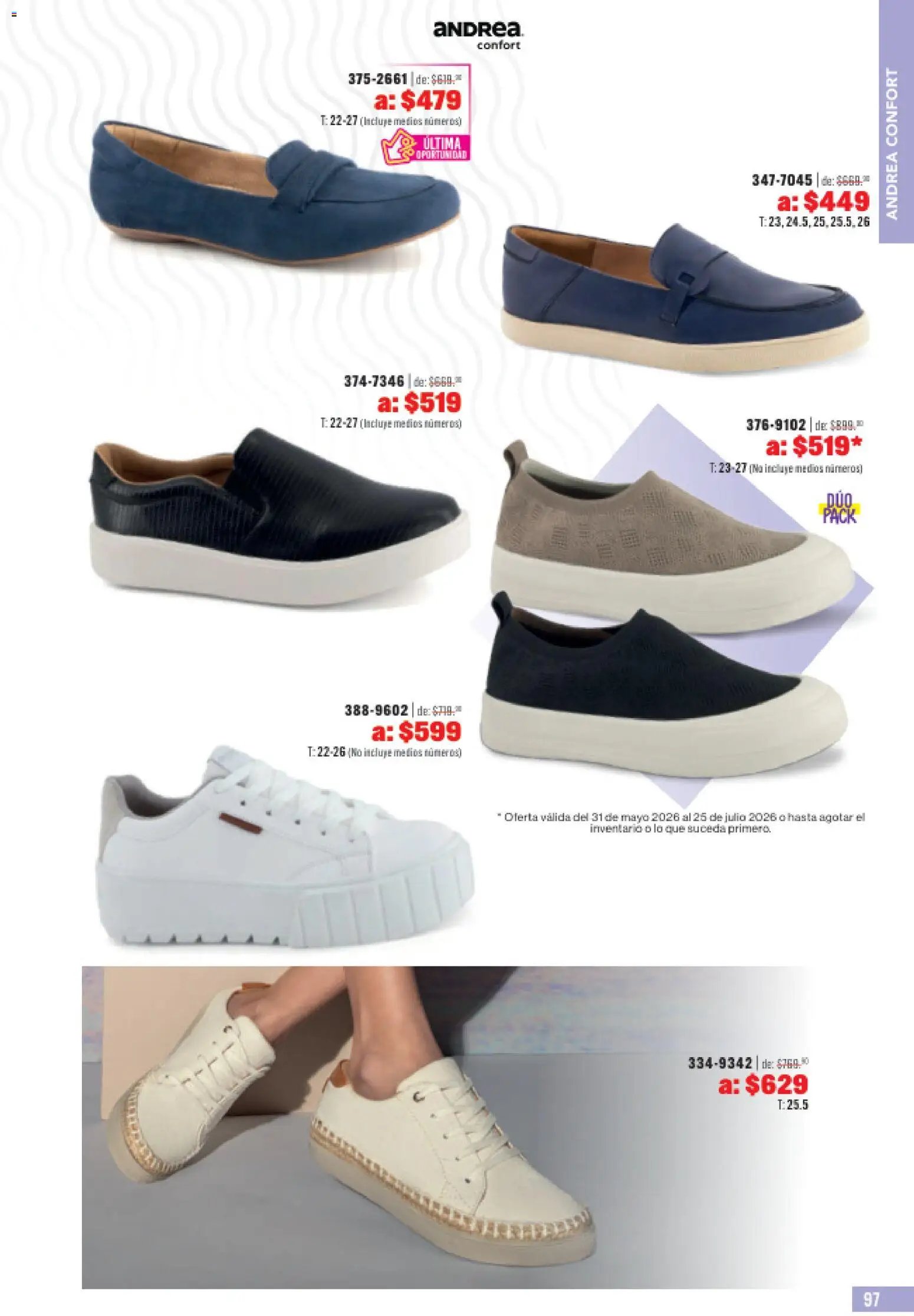 Andrea catálogo Outlet