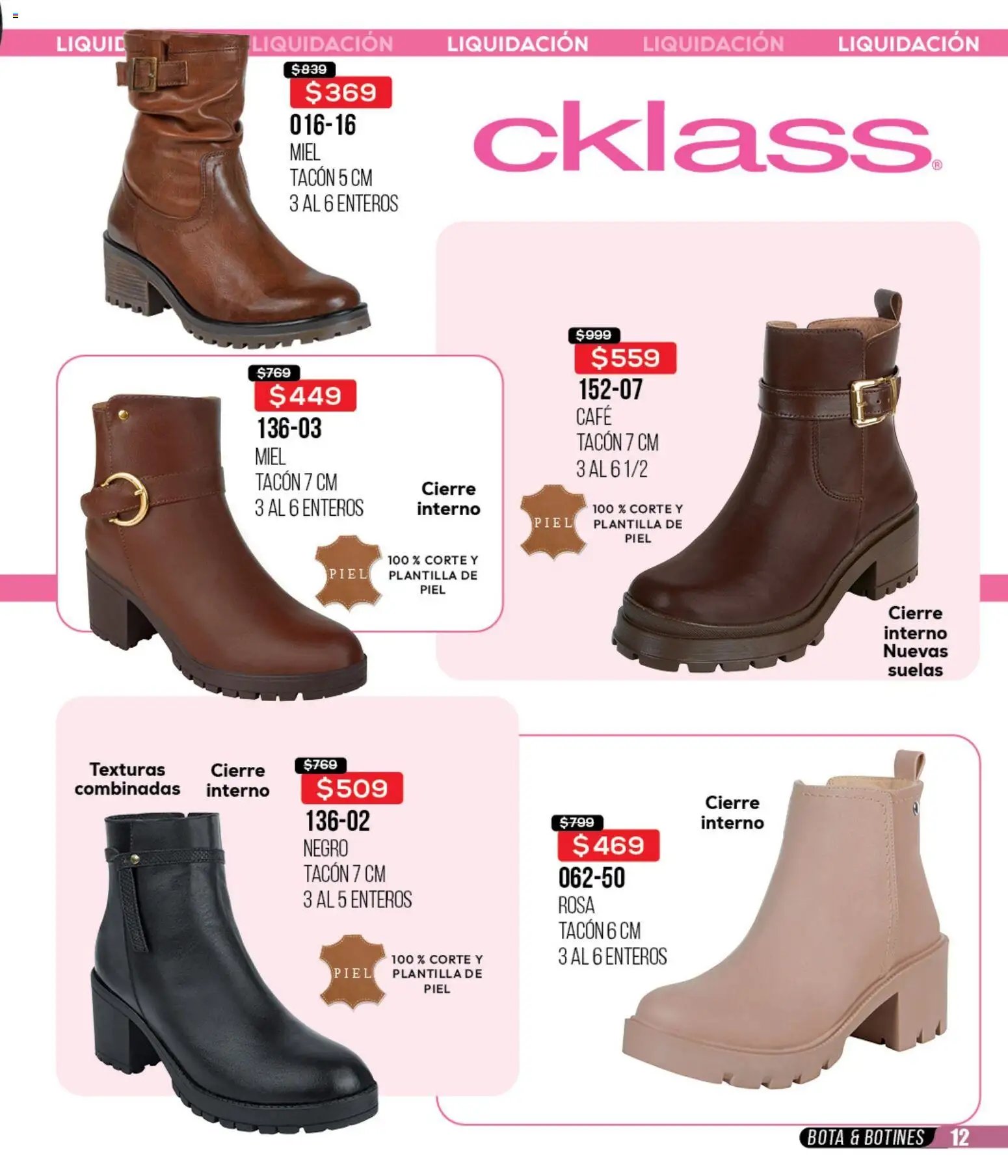 Cklass catálogo Liquidación total calzado