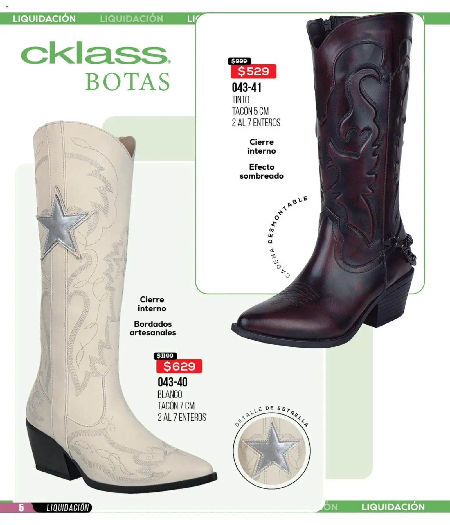 Cklass catálogo Liquidación total calzado