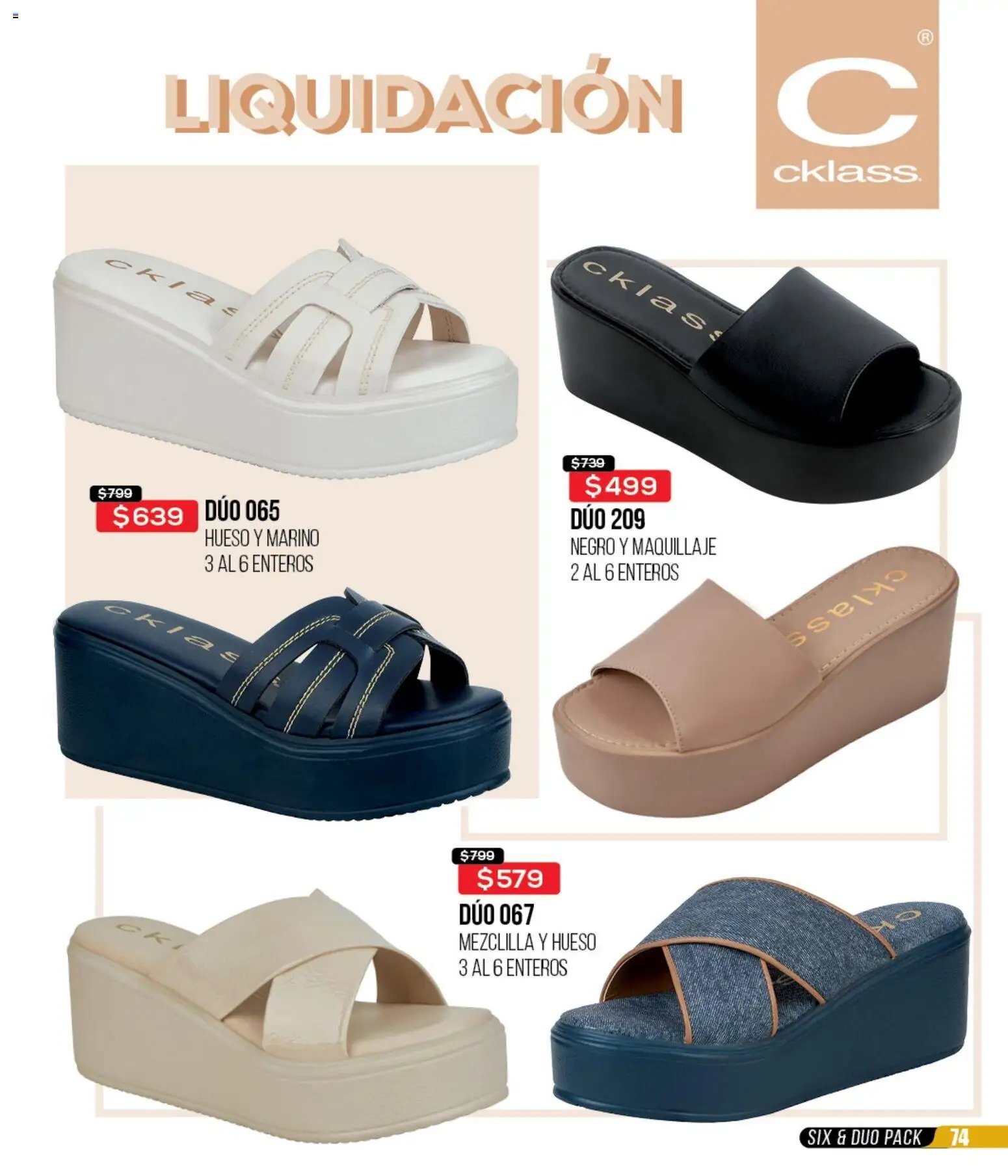 Cklass catálogo Liquidación total calzado
