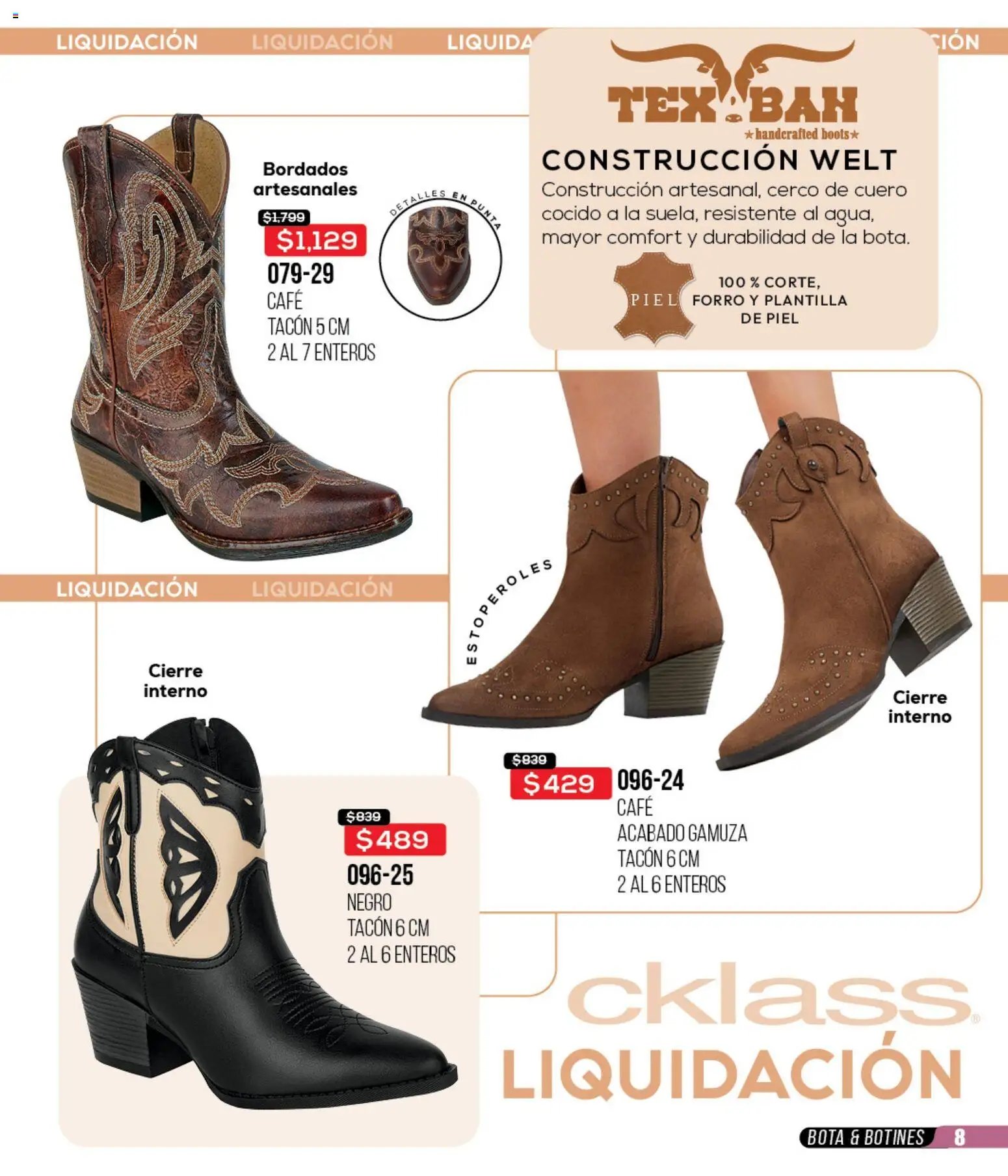 Cklass catálogo Liquidación total calzado
