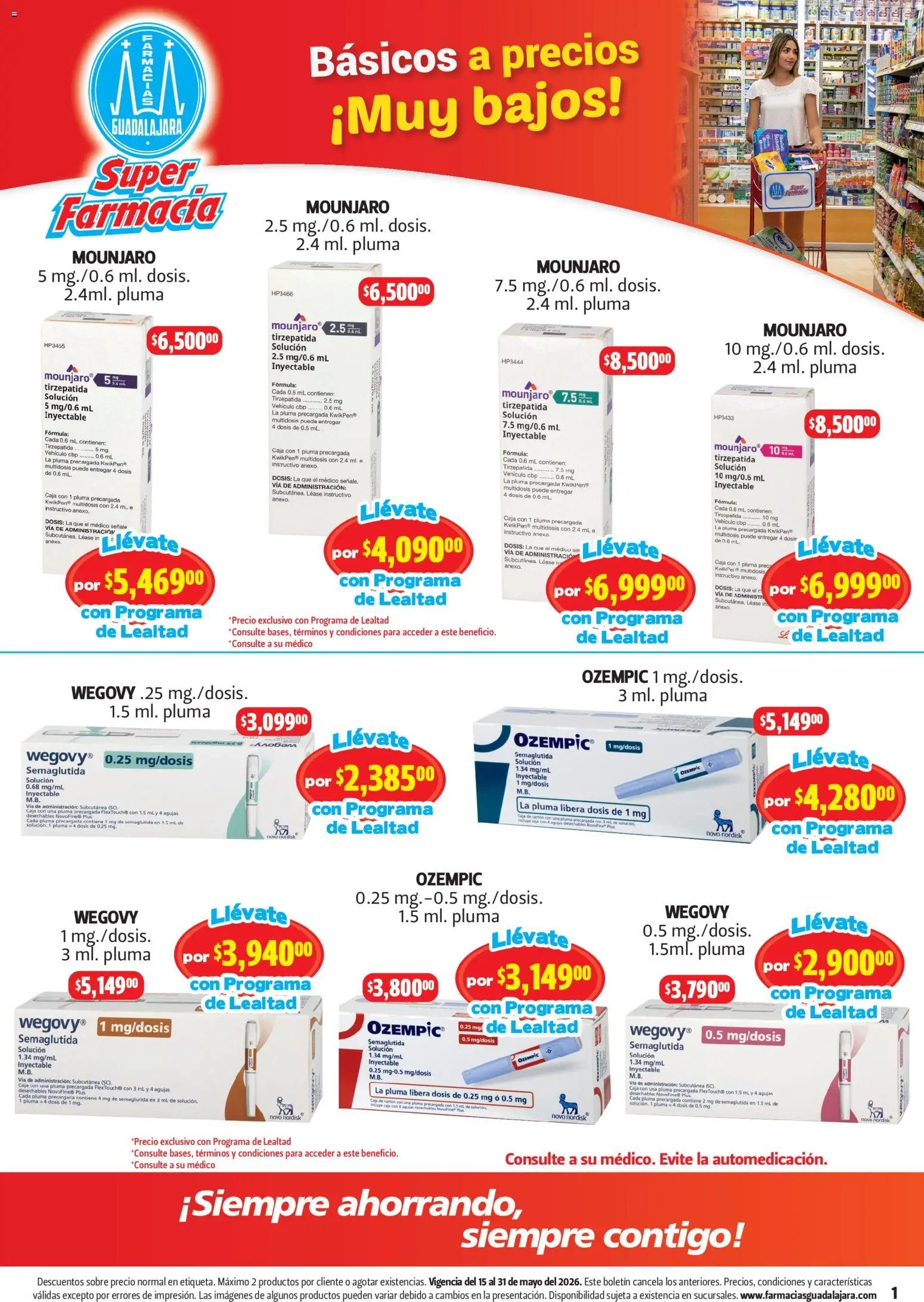 Farmacia Guadalajara catálogo