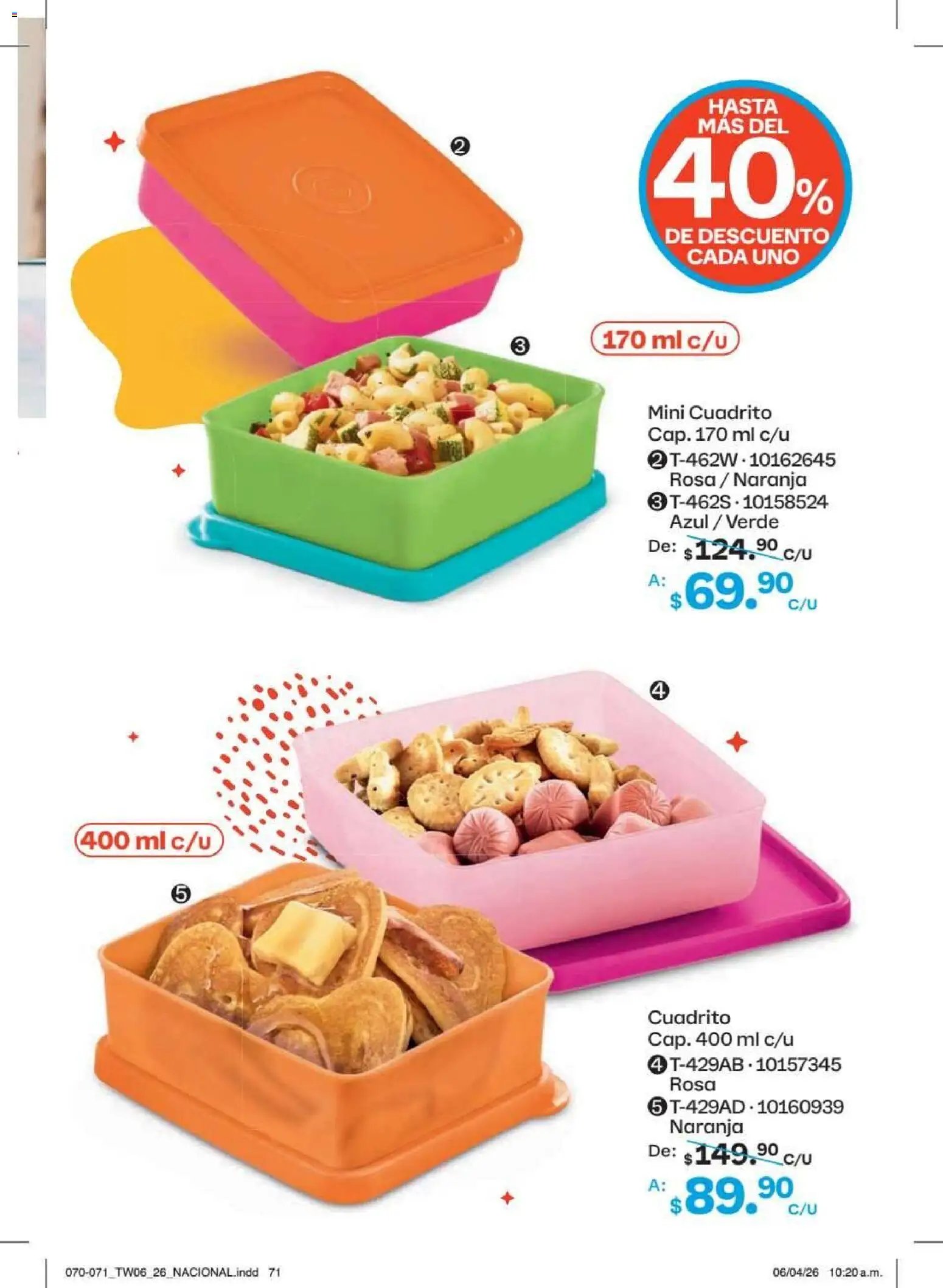Tupperware catálogo
