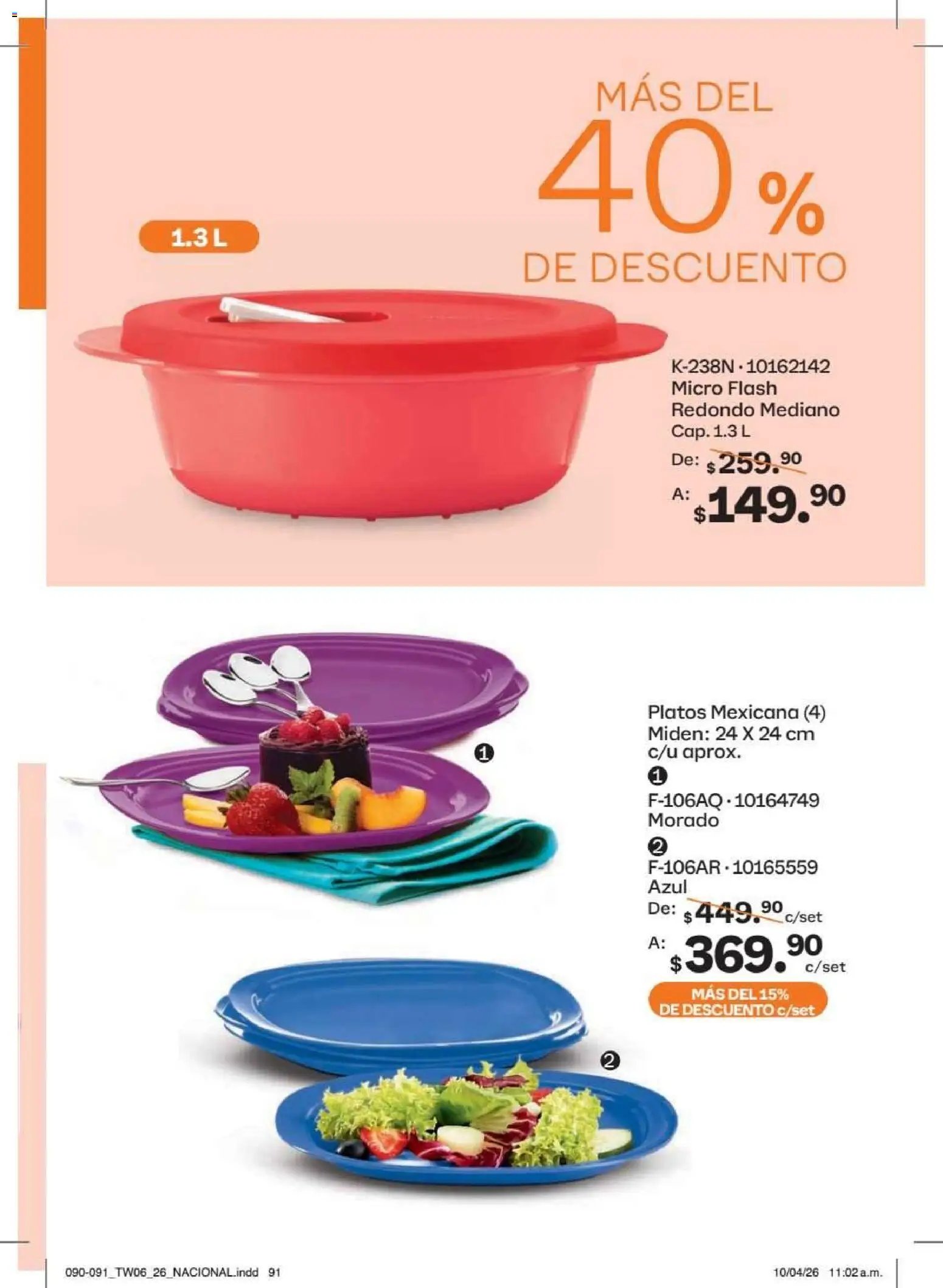 Tupperware catálogo