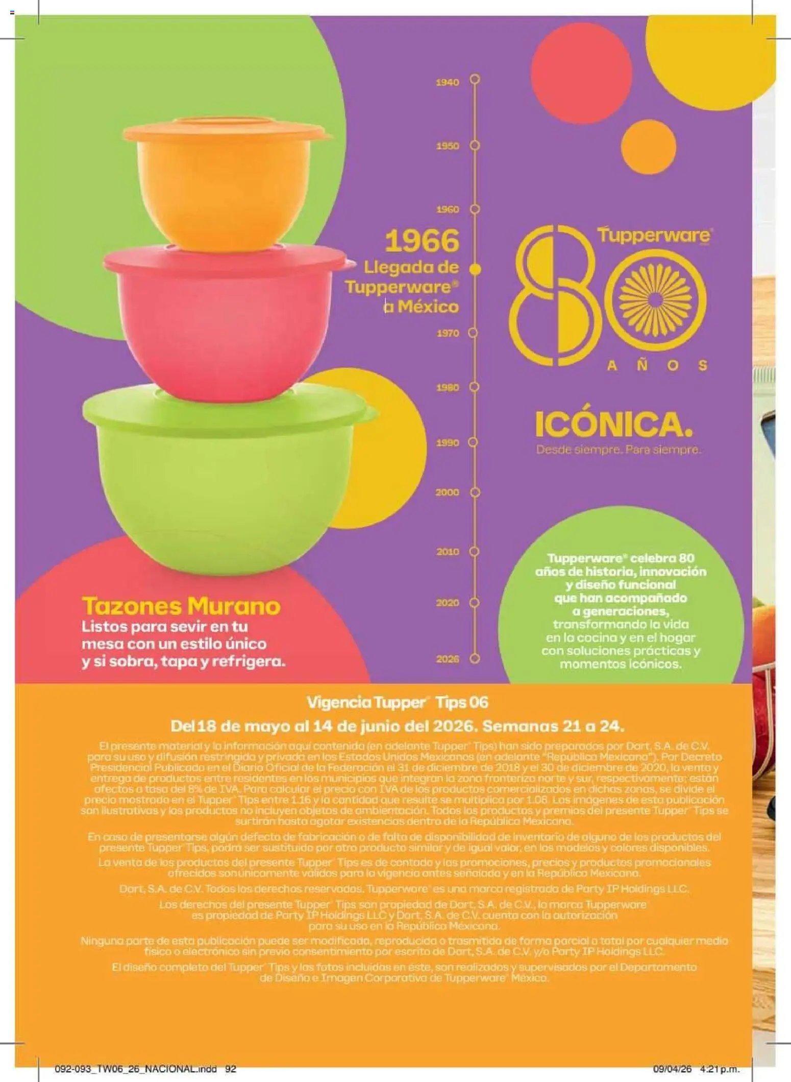 Tupperware catálogo