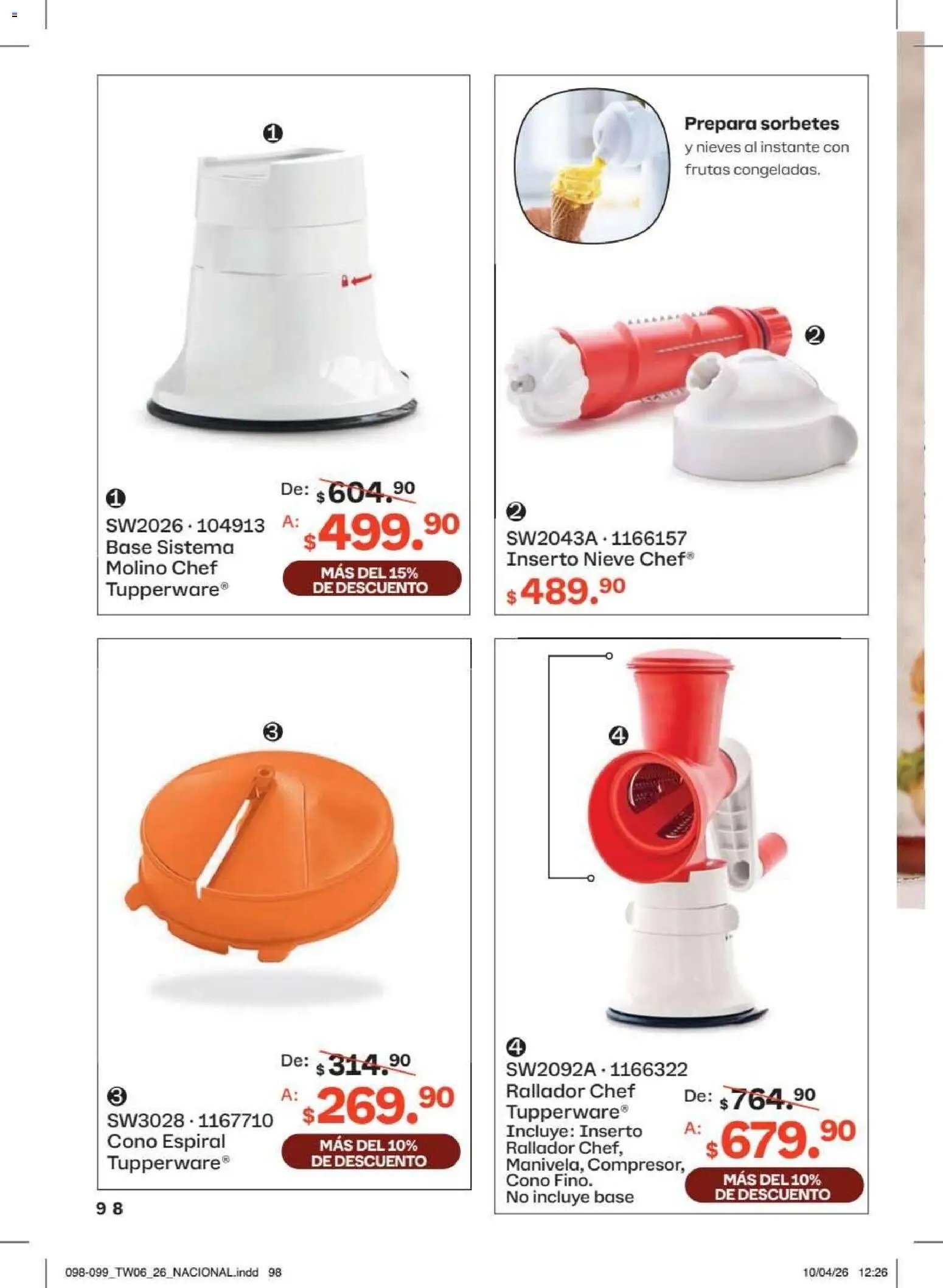 Tupperware catálogo
