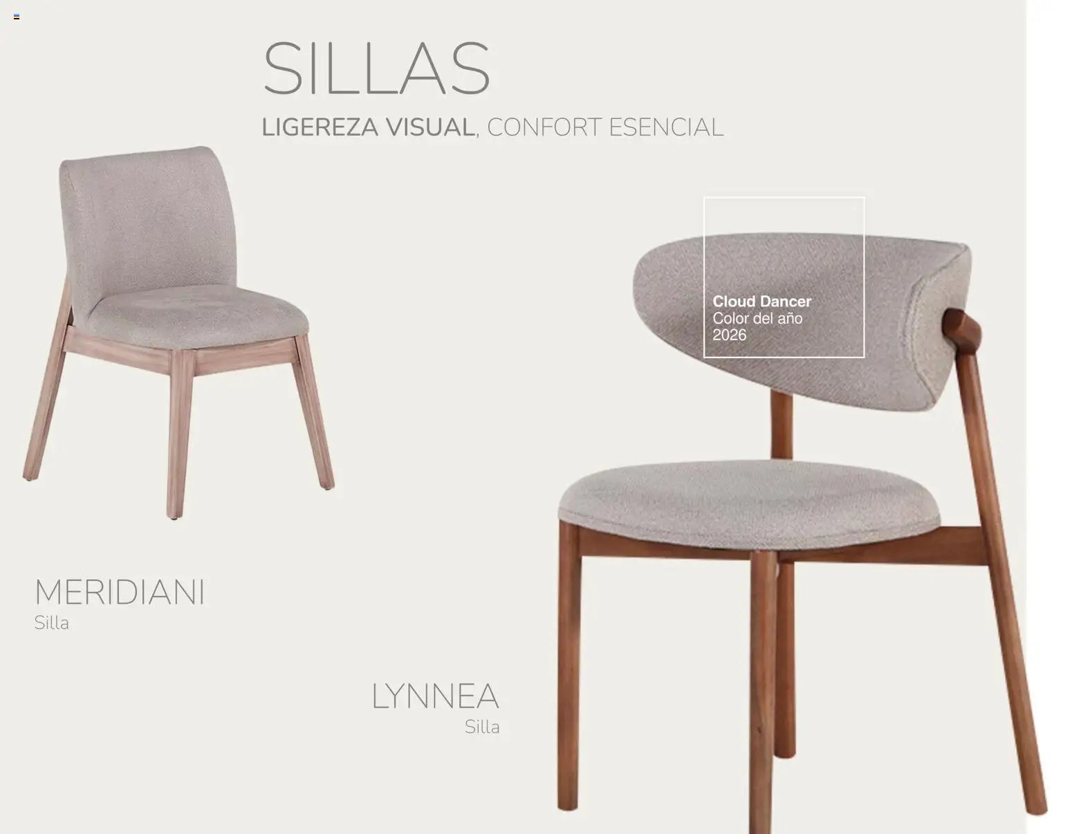 Muebles Dico catálogo Cloud Dancer Color del año 2026