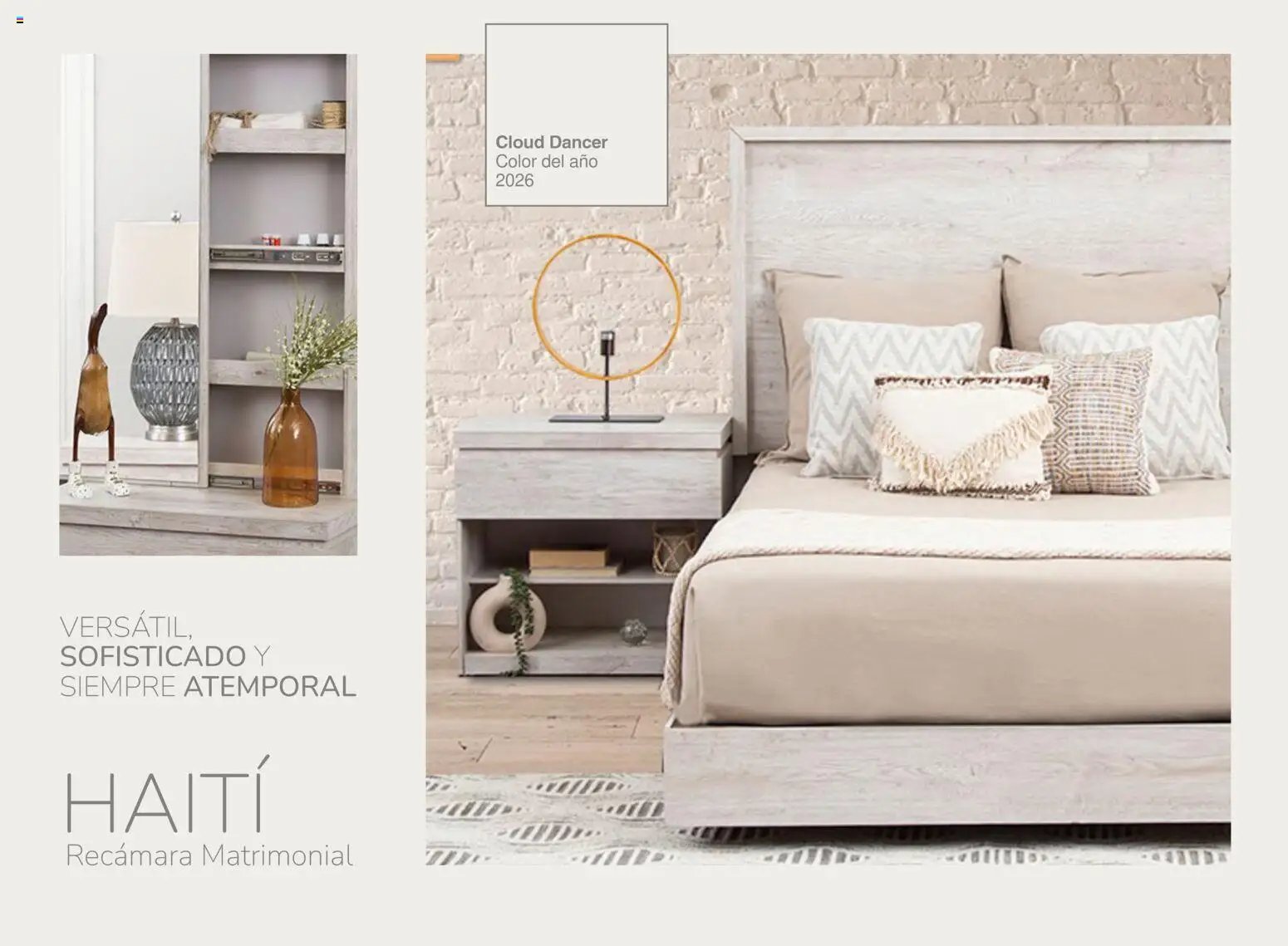Muebles Dico catálogo Cloud Dancer Color del año 2026