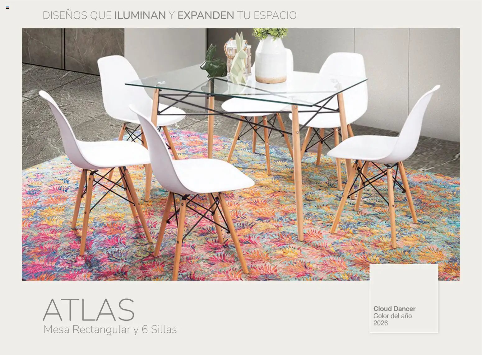 Muebles Dico catálogo Cloud Dancer Color del año 2026