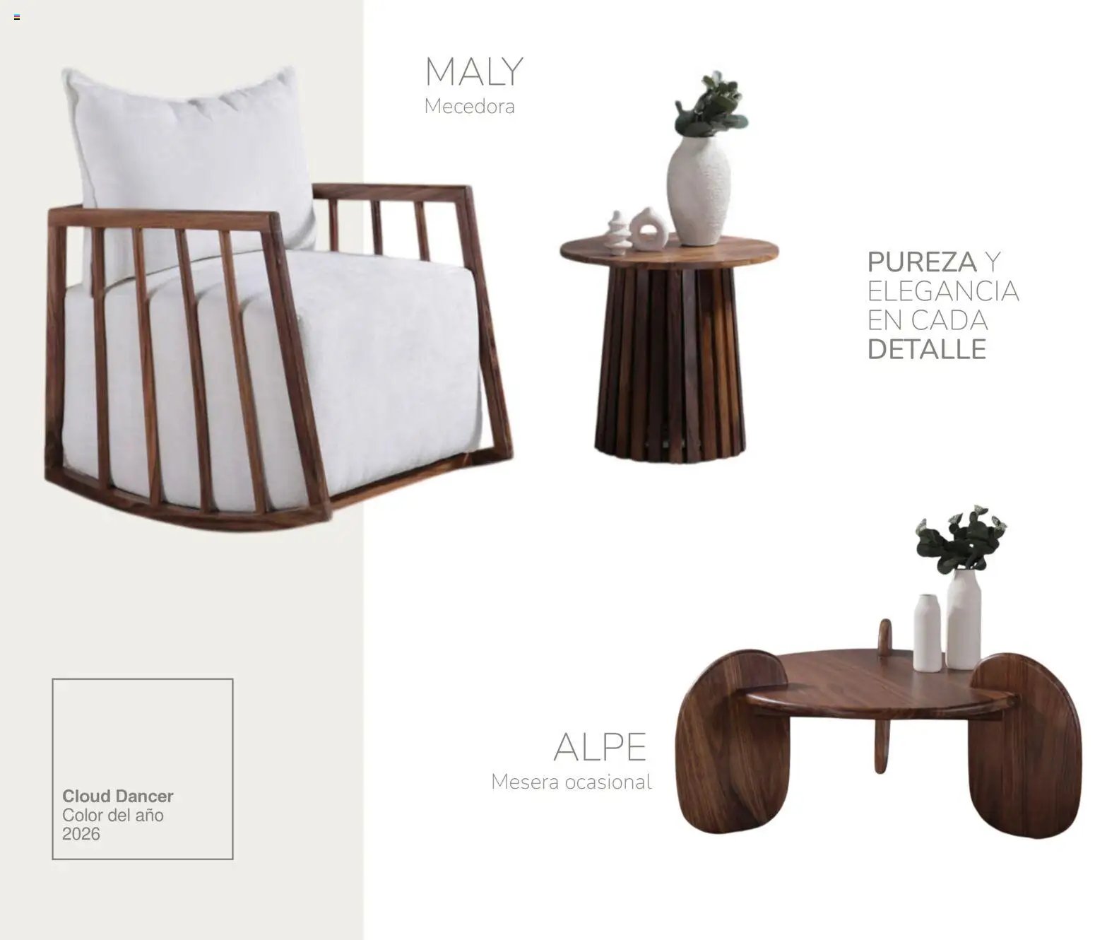 Muebles Dico catálogo Cloud Dancer Color del año 2026