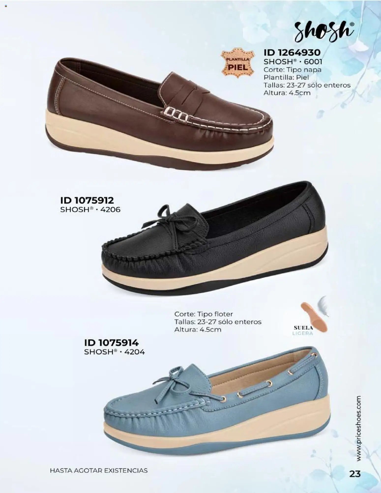 Price Shoes catálogo Especial Confort