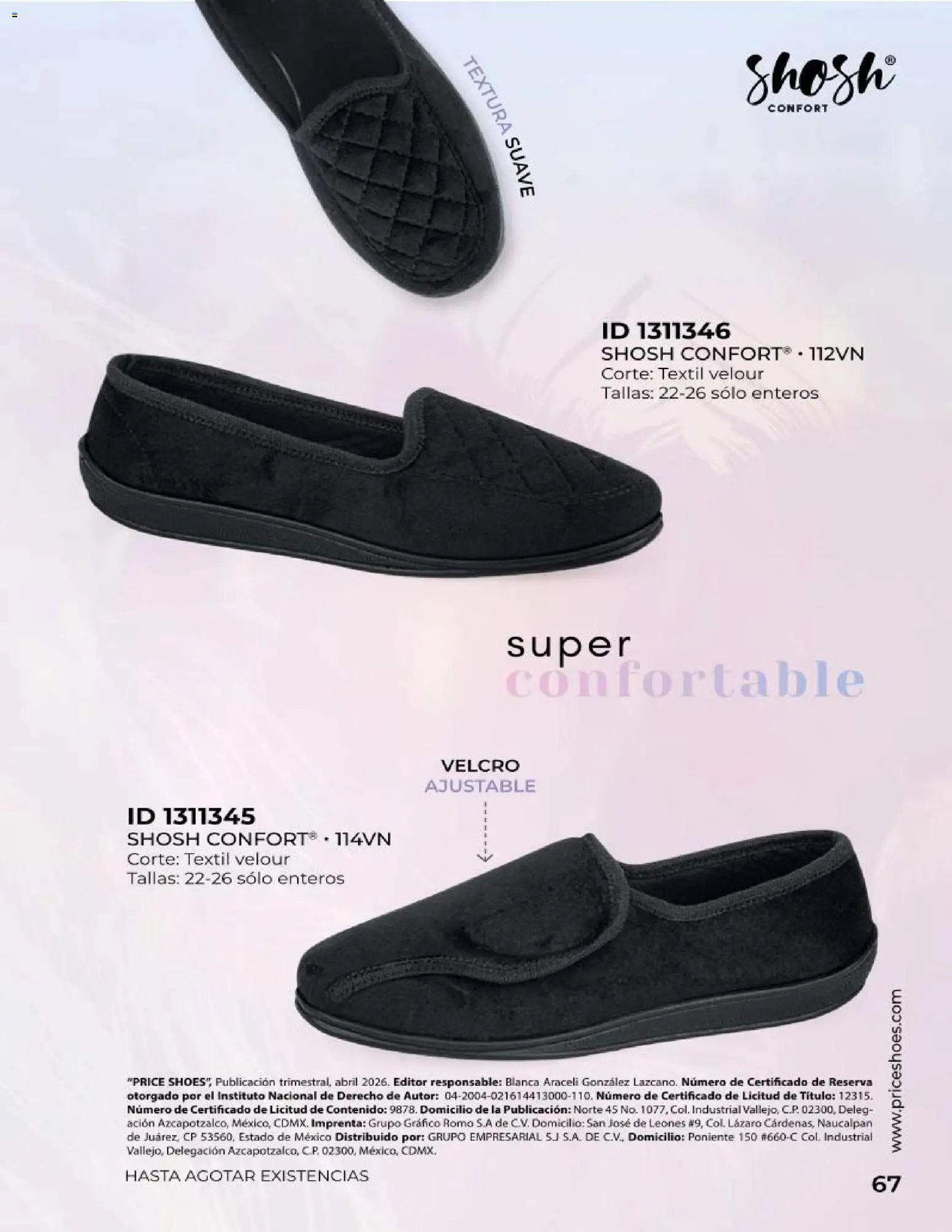 Price Shoes catálogo Especial Confort
