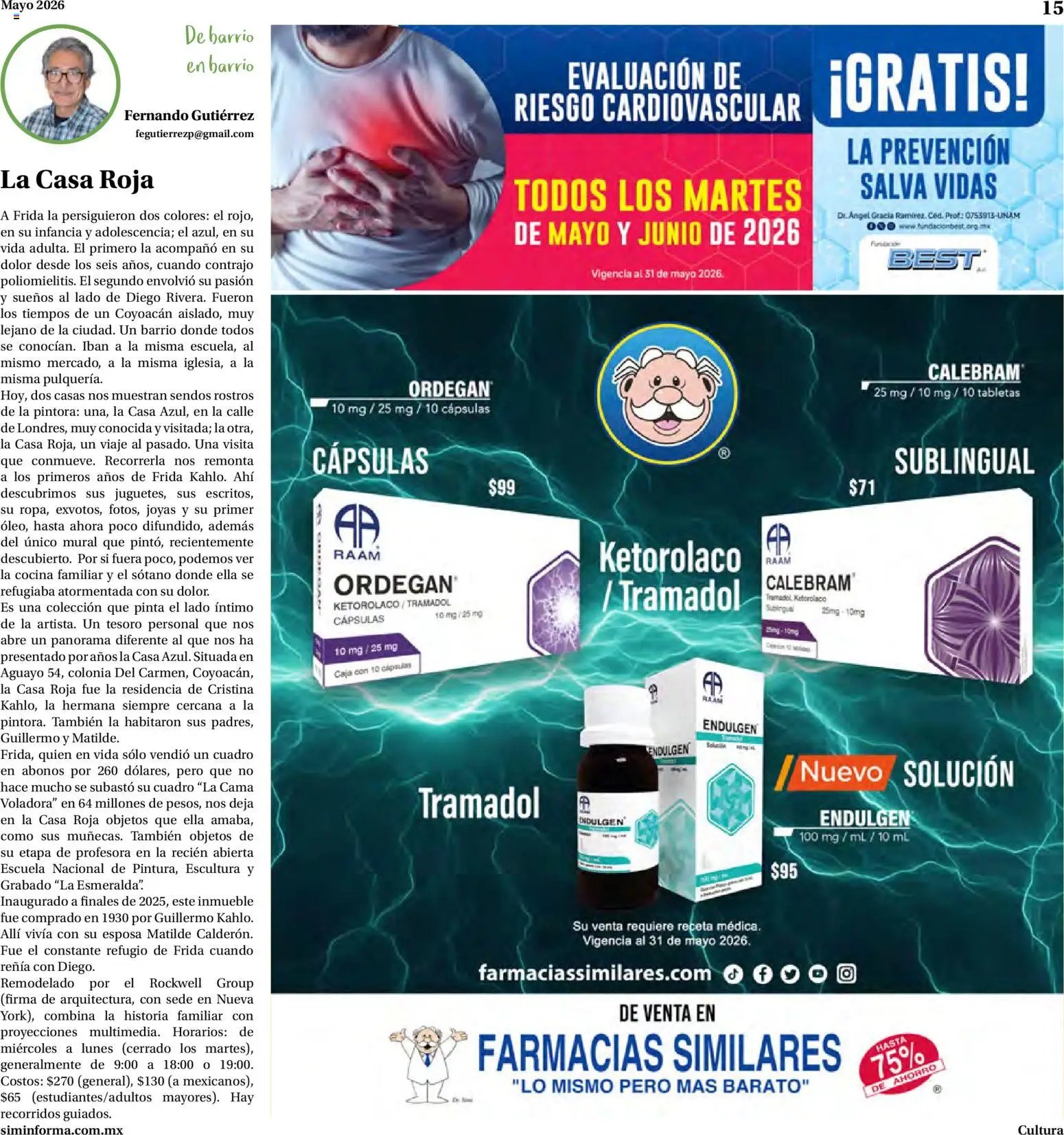 Farmacias Similares catálogo