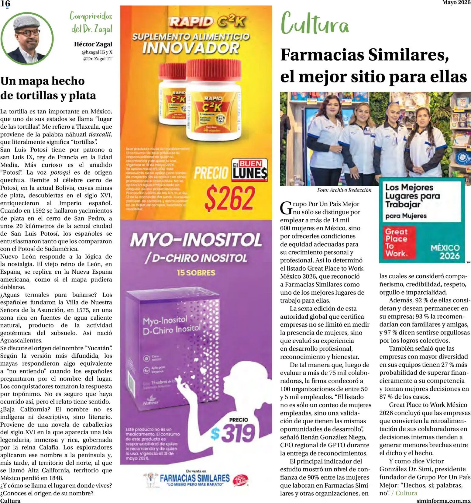 Farmacias Similares catálogo