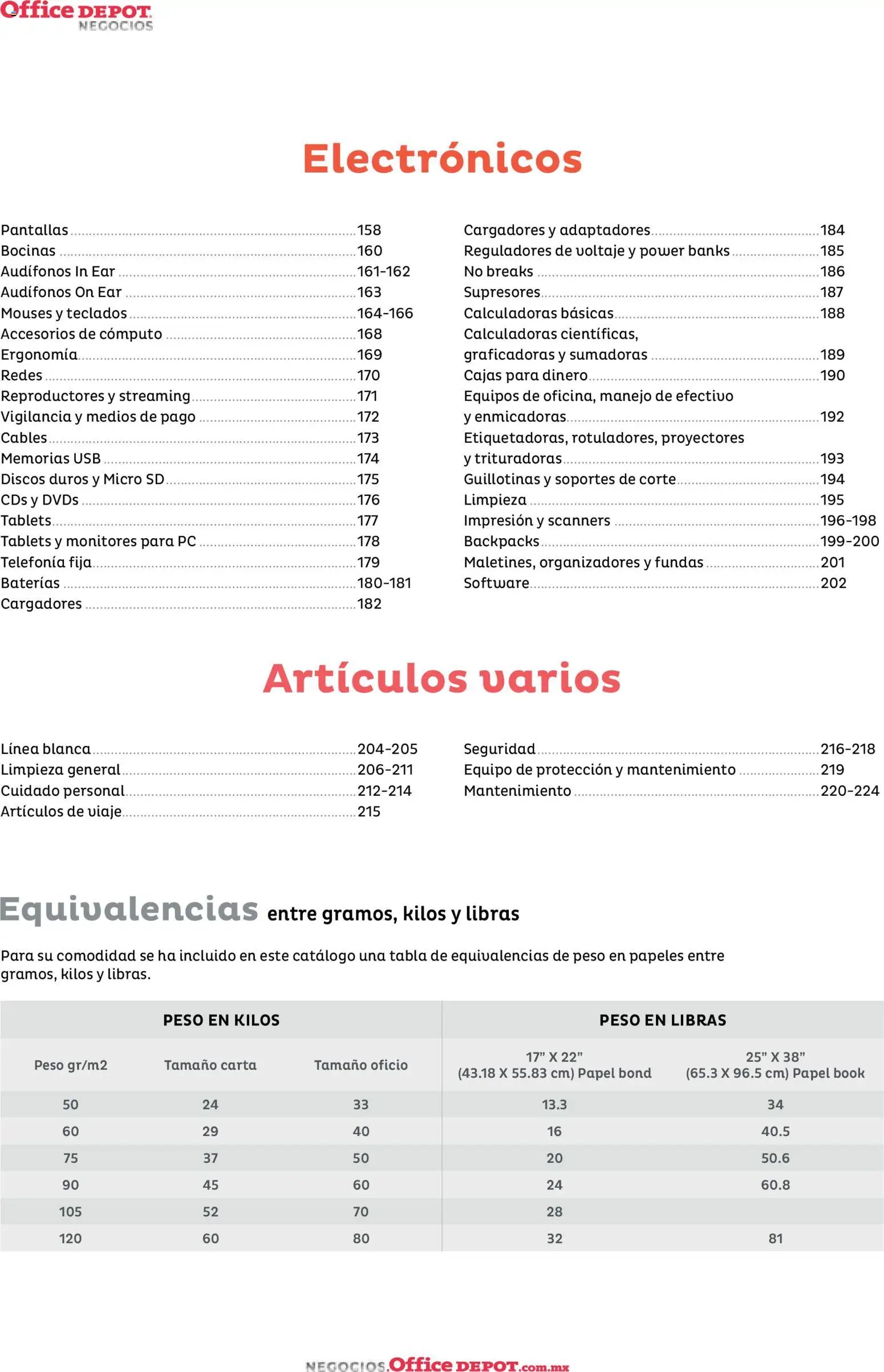 Office Depot catálogo 2026