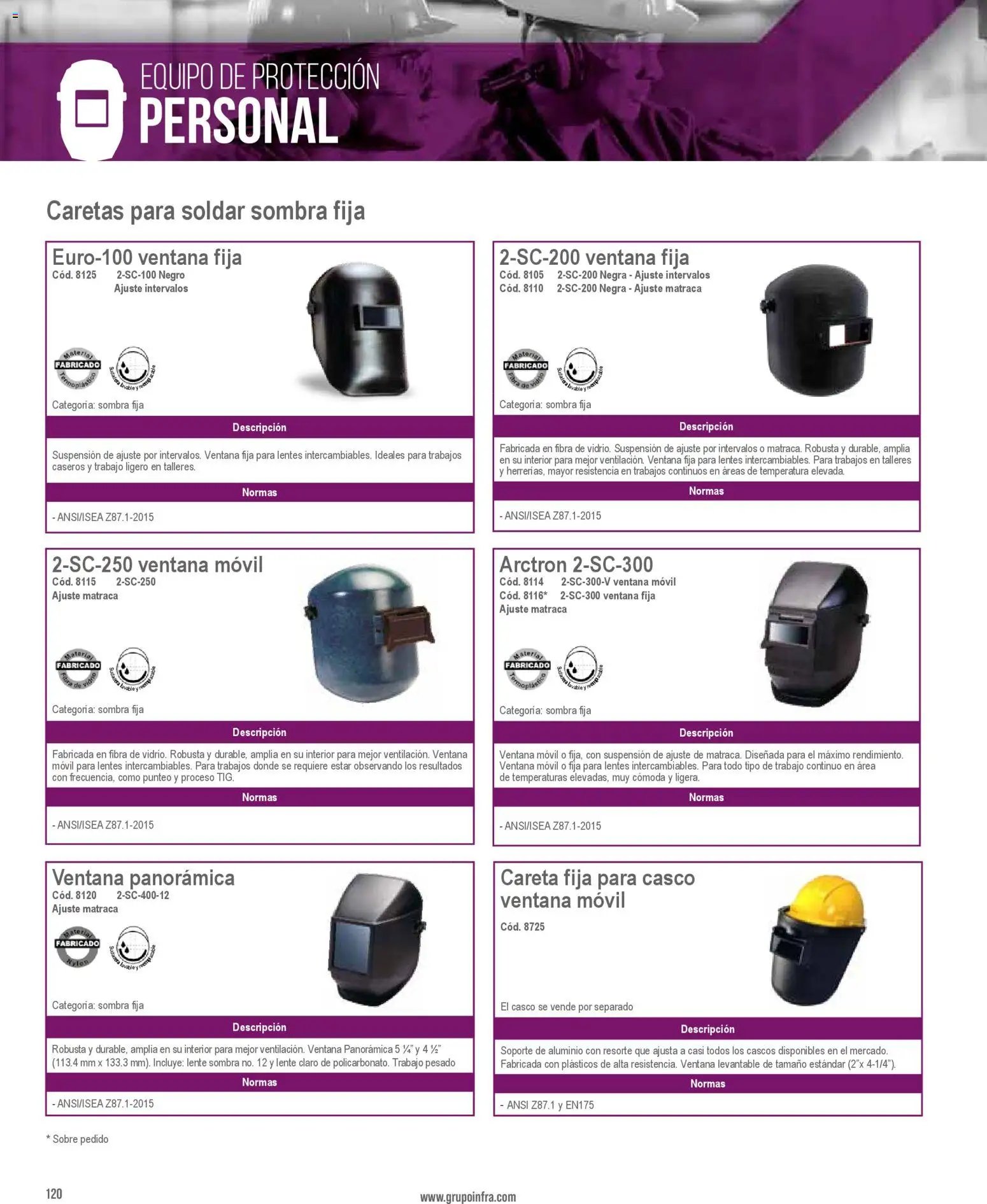 Infra catálogo Industrial protection