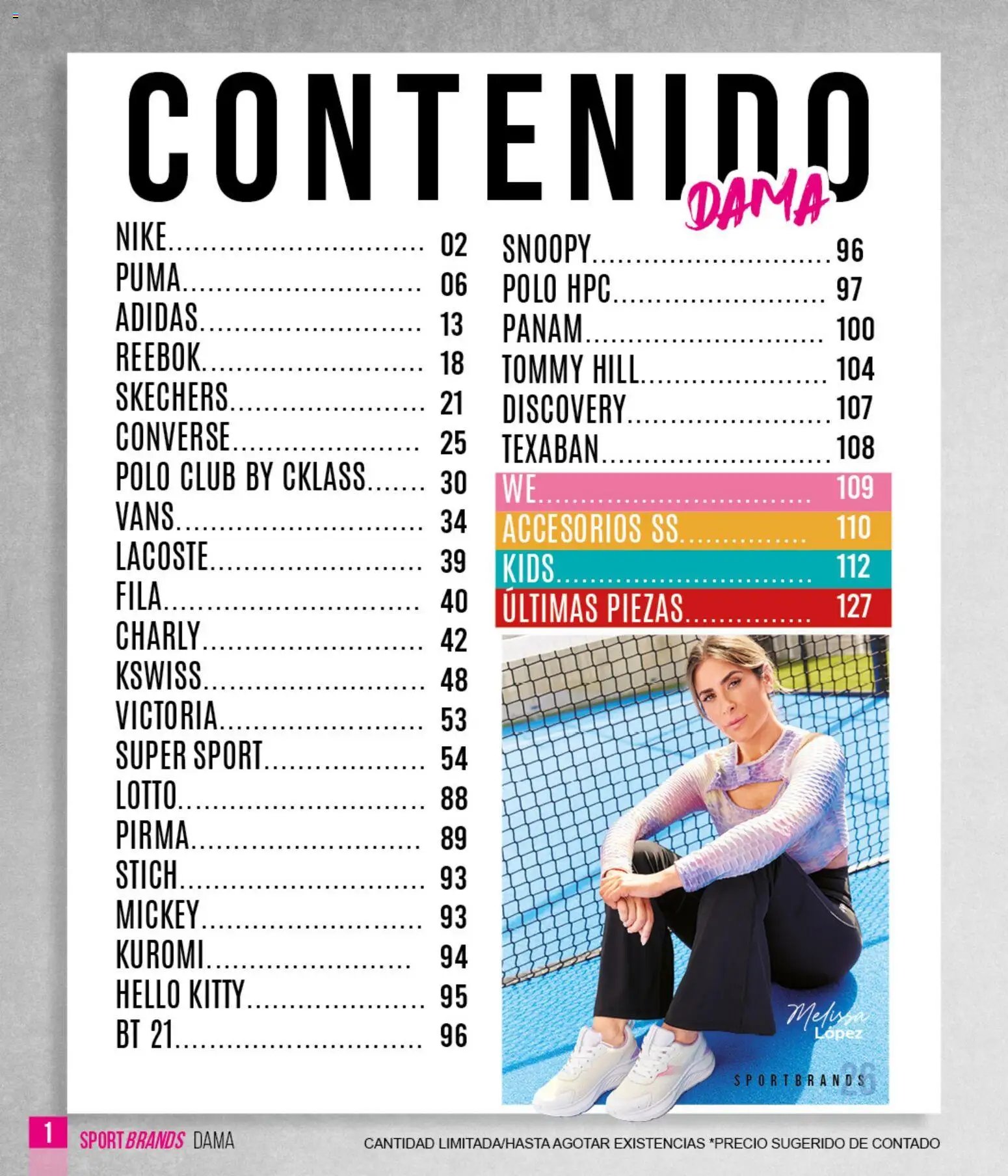 Cklass catálogo Verano Sportbrands Dama