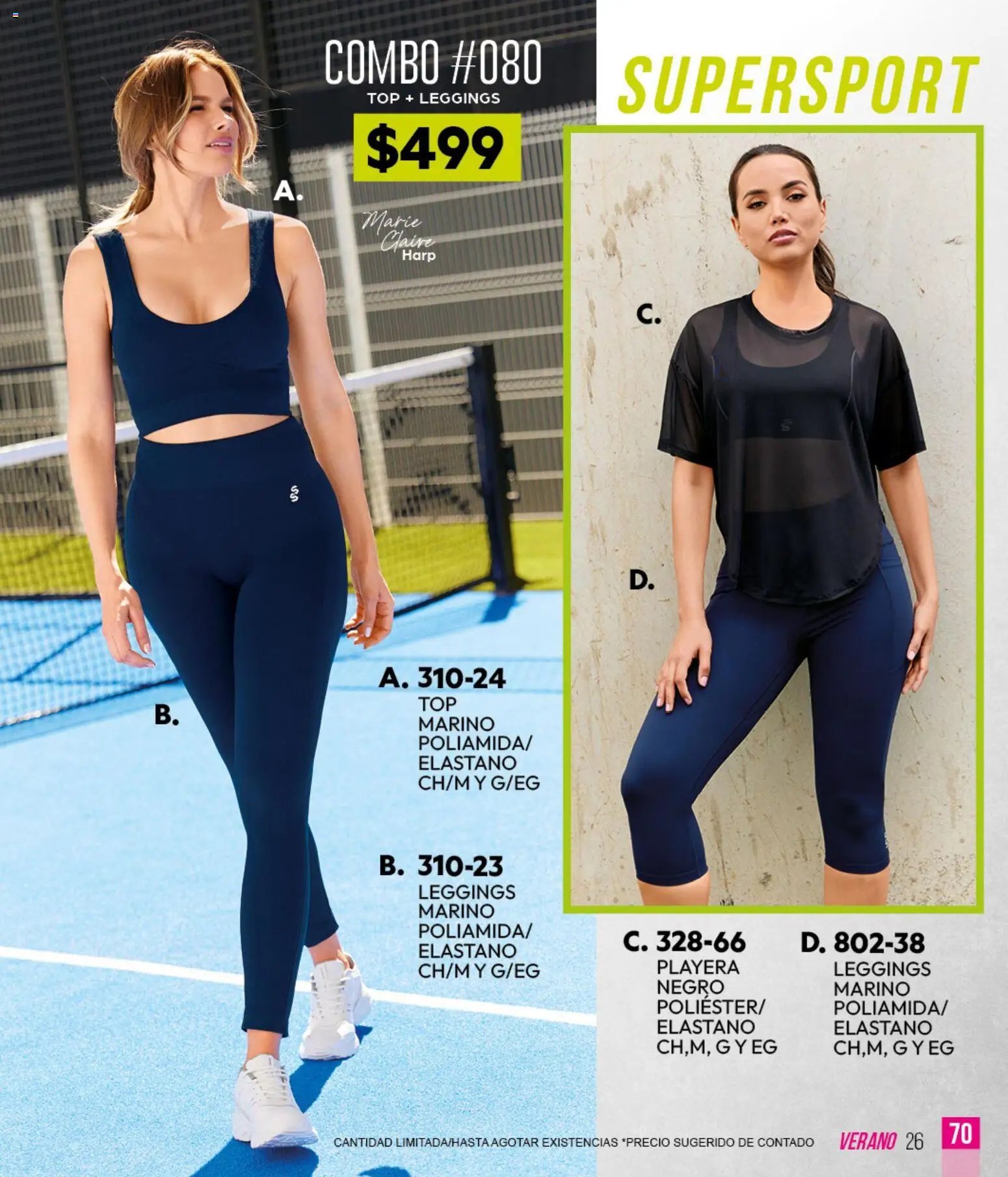 Cklass catálogo Verano Sportbrands Dama
