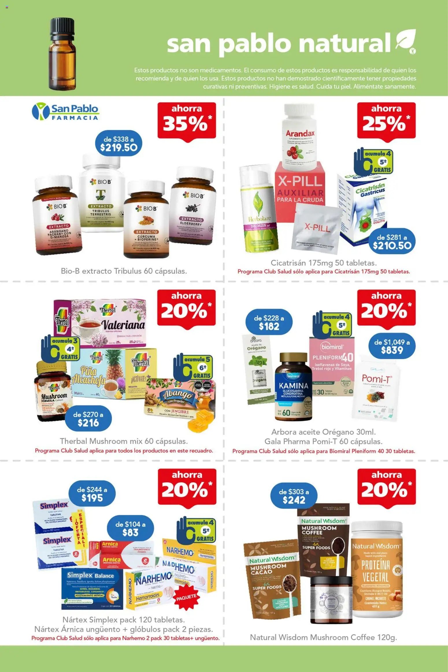 Farmacia San Pablo catálogo
