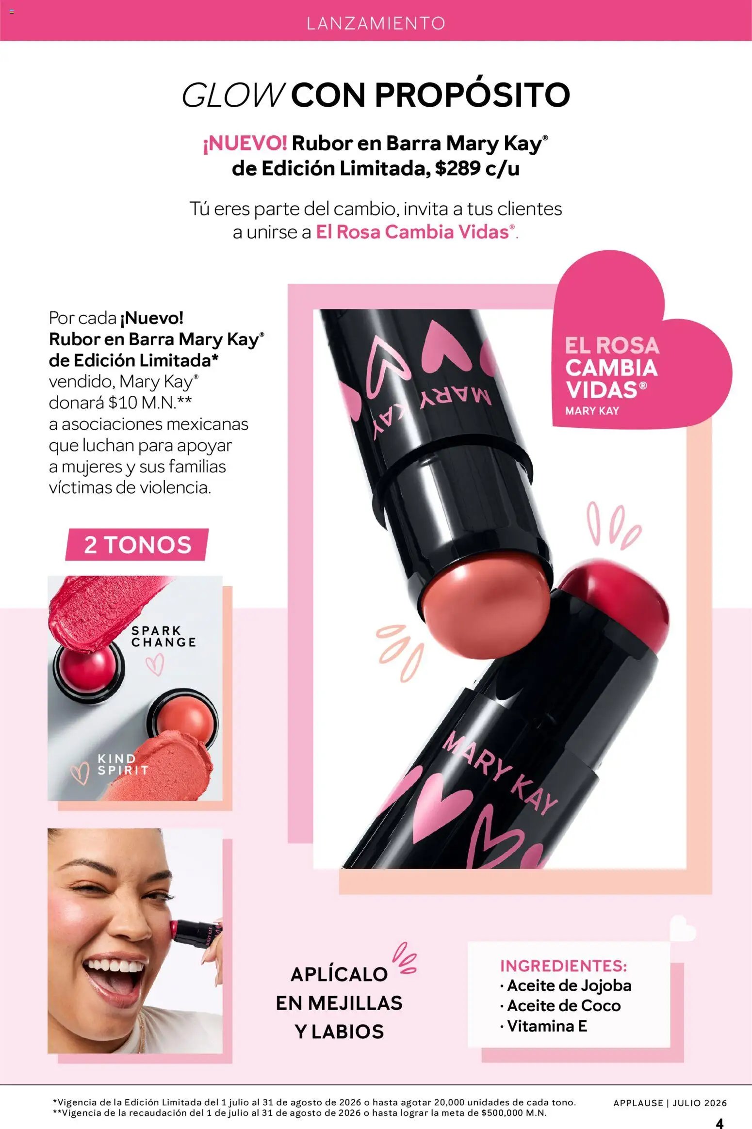 Catálogo Mary Kay Applause 2026