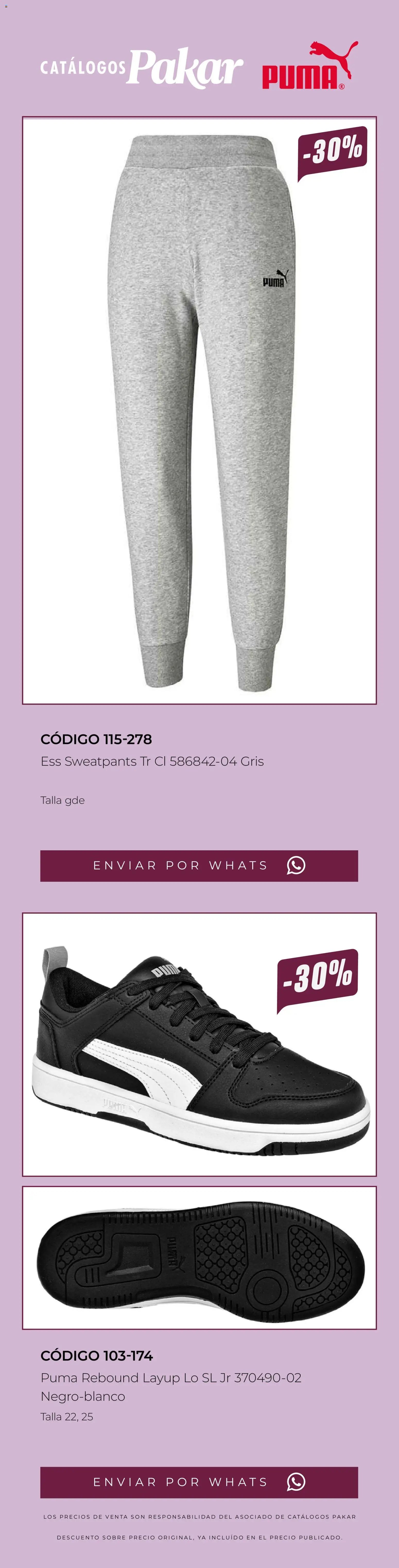 SC Pakar catálogo Últimos pares premium 