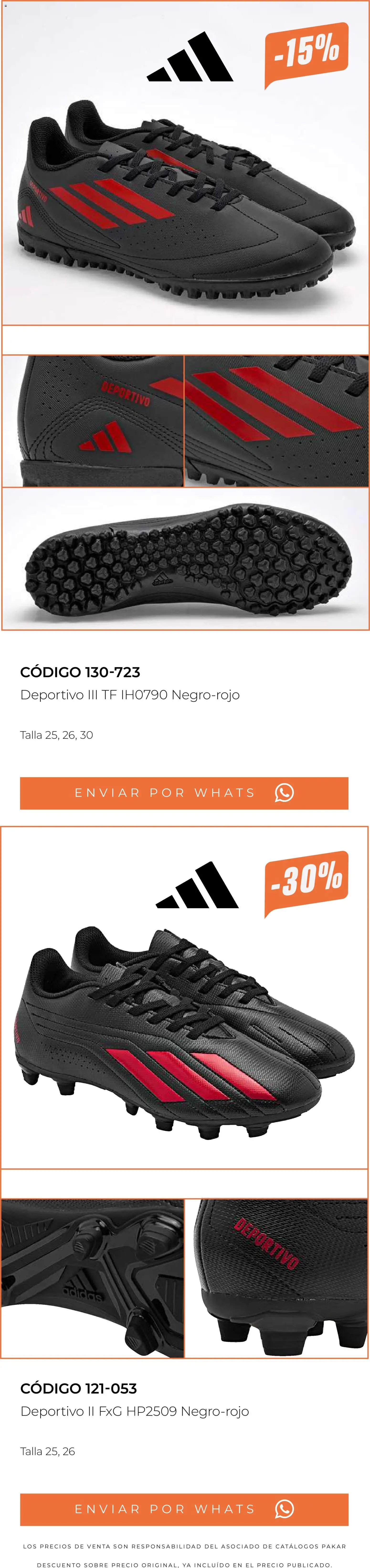 SC Pakar catálogo Últimos pares premium 