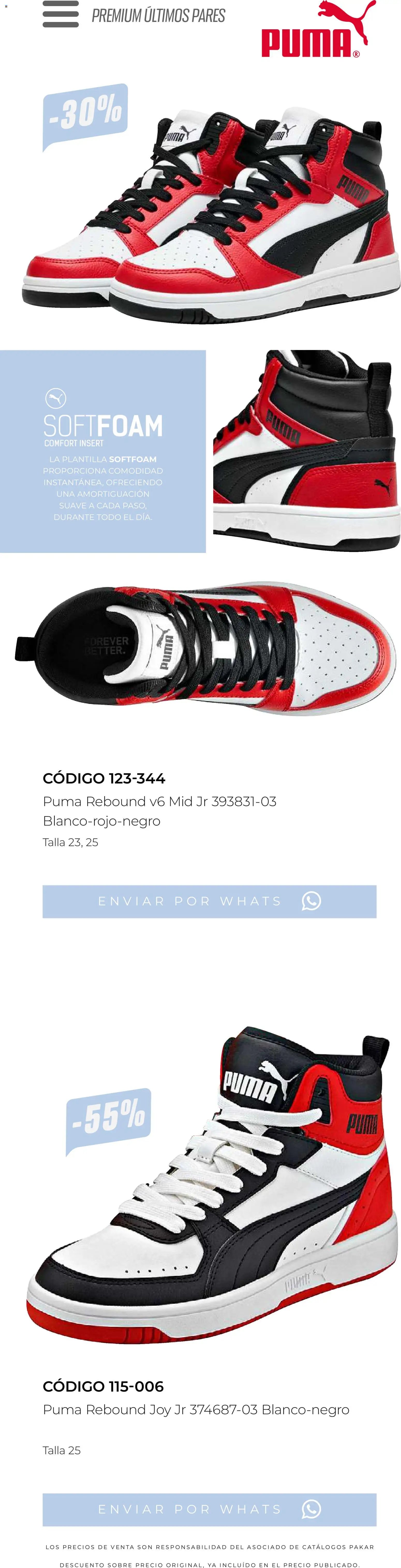 SC Pakar catálogo Últimos pares premium 