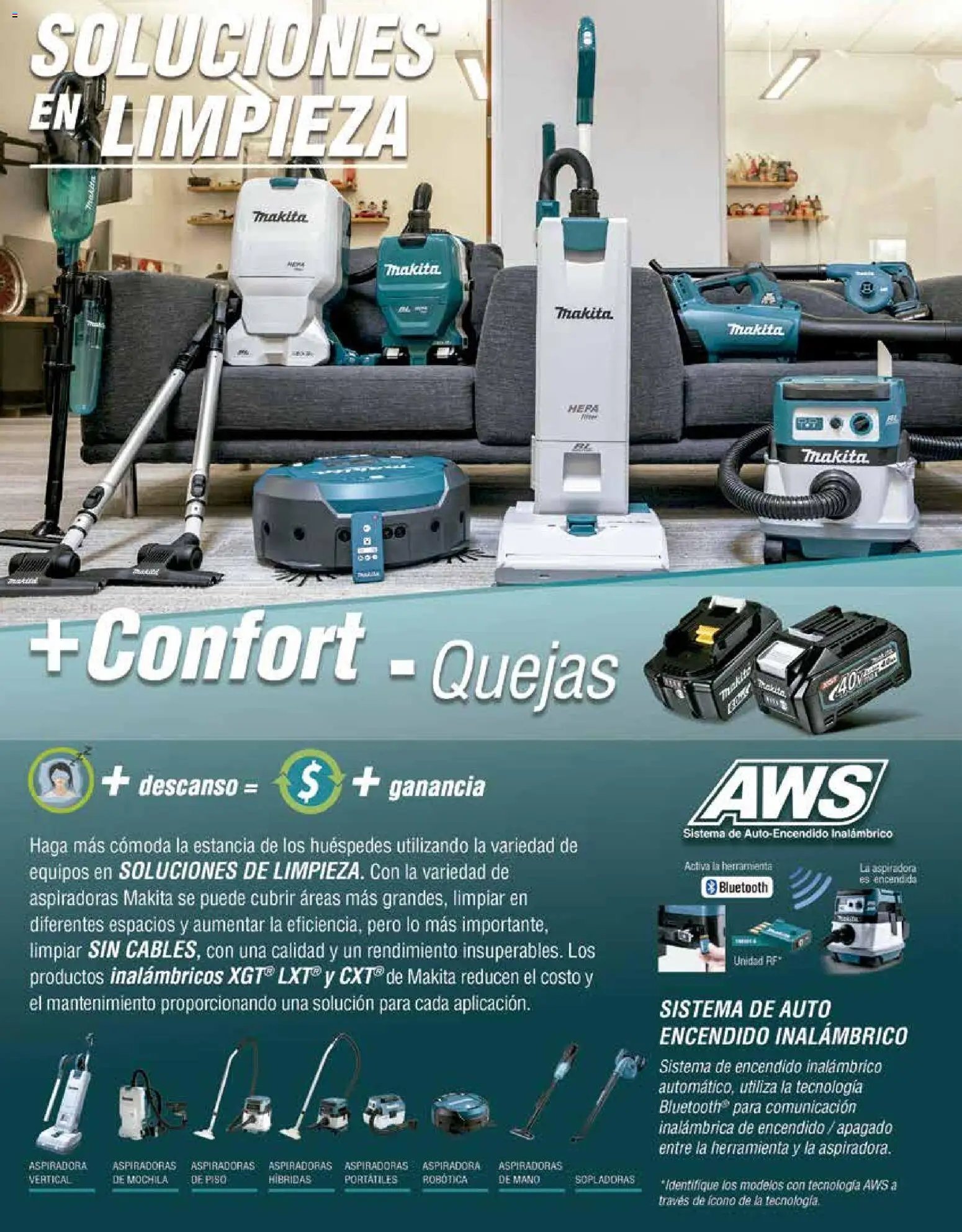 Makita catálogo Aspiradoras