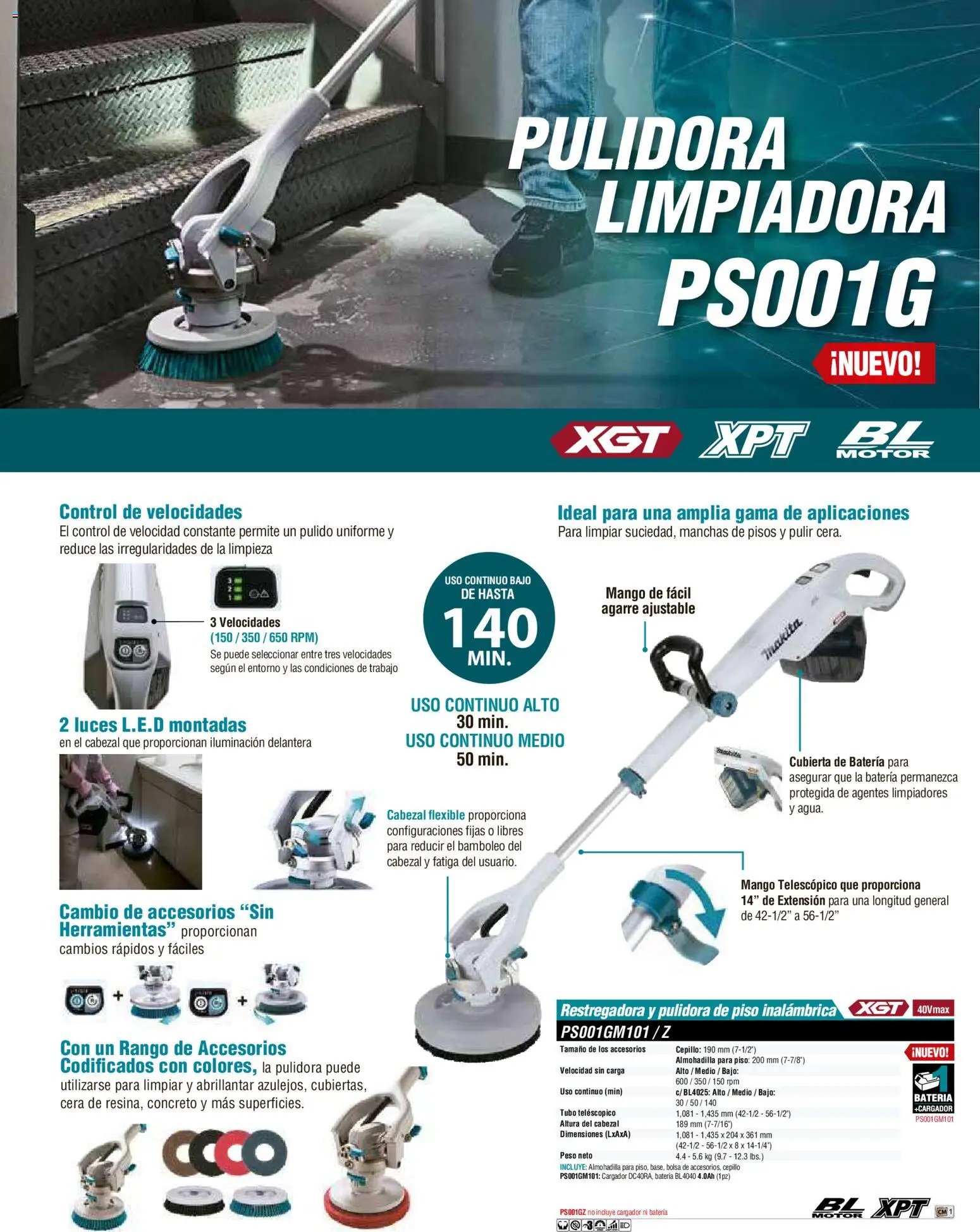 Makita catálogo Aspiradoras