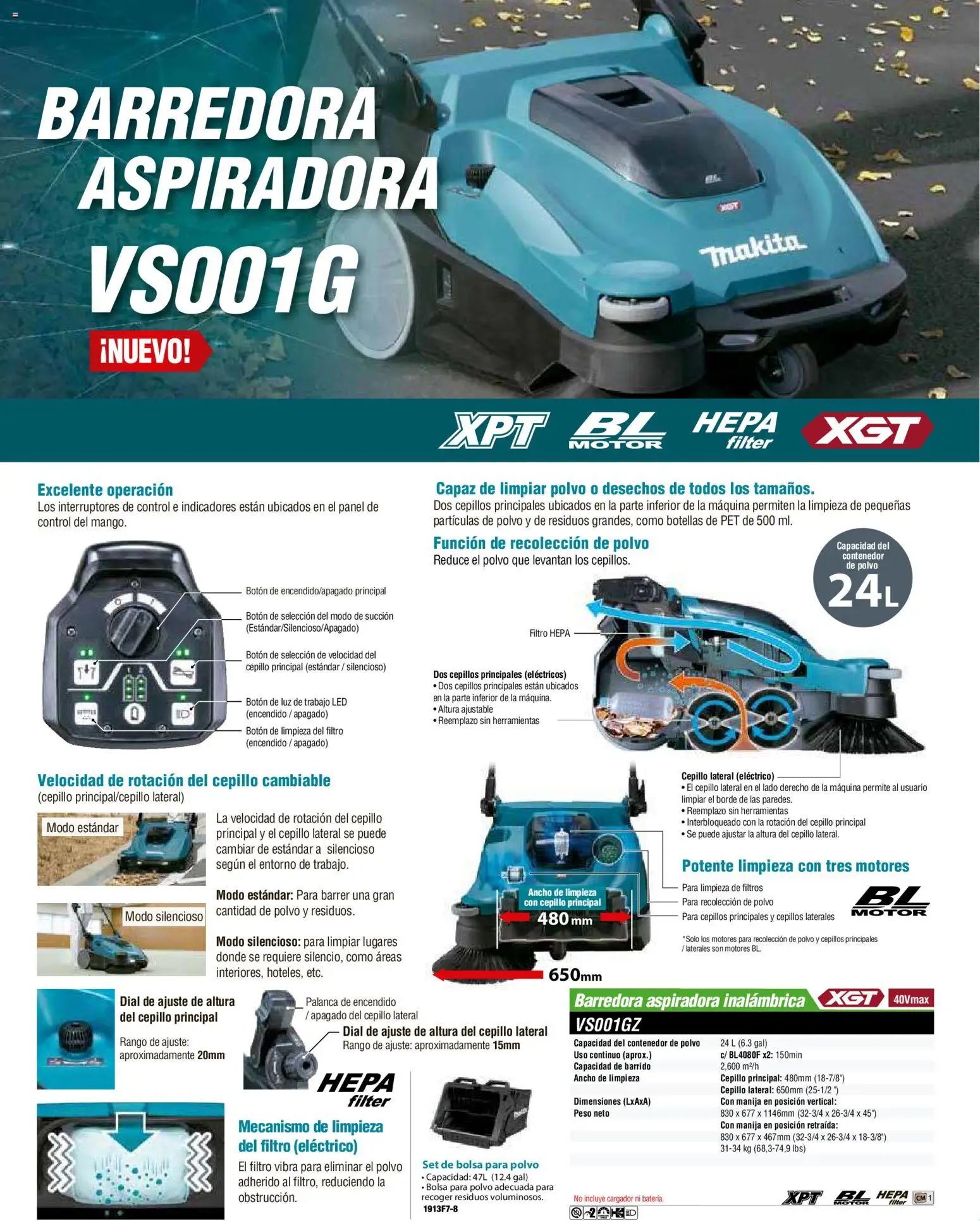 Makita catálogo Aspiradoras