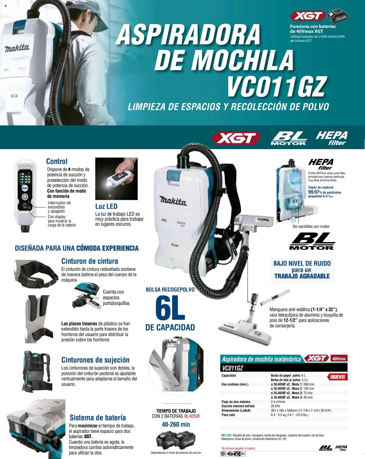 Makita catálogo Aspiradoras