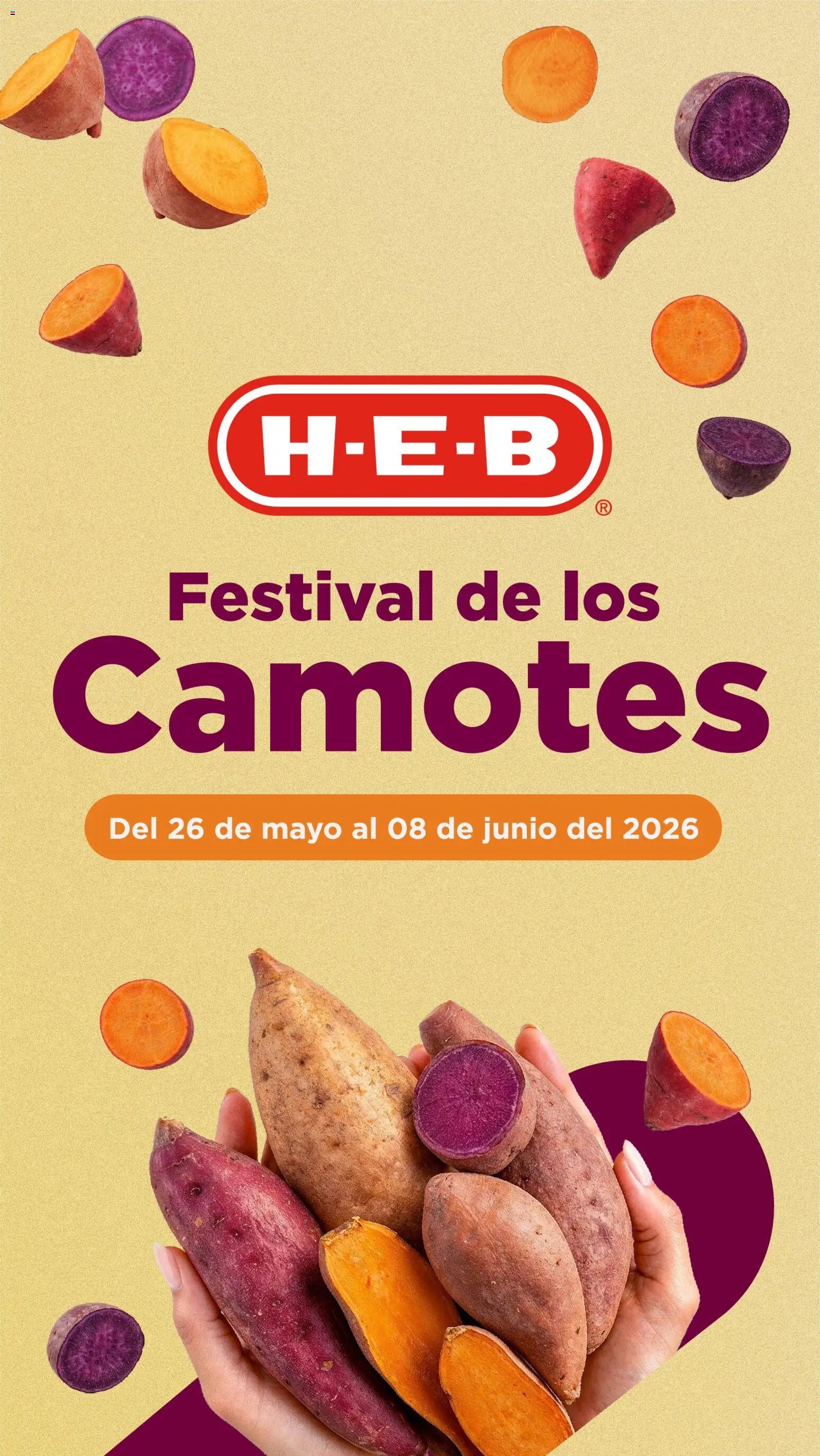 H-E-B folleto Festival de los Camotes