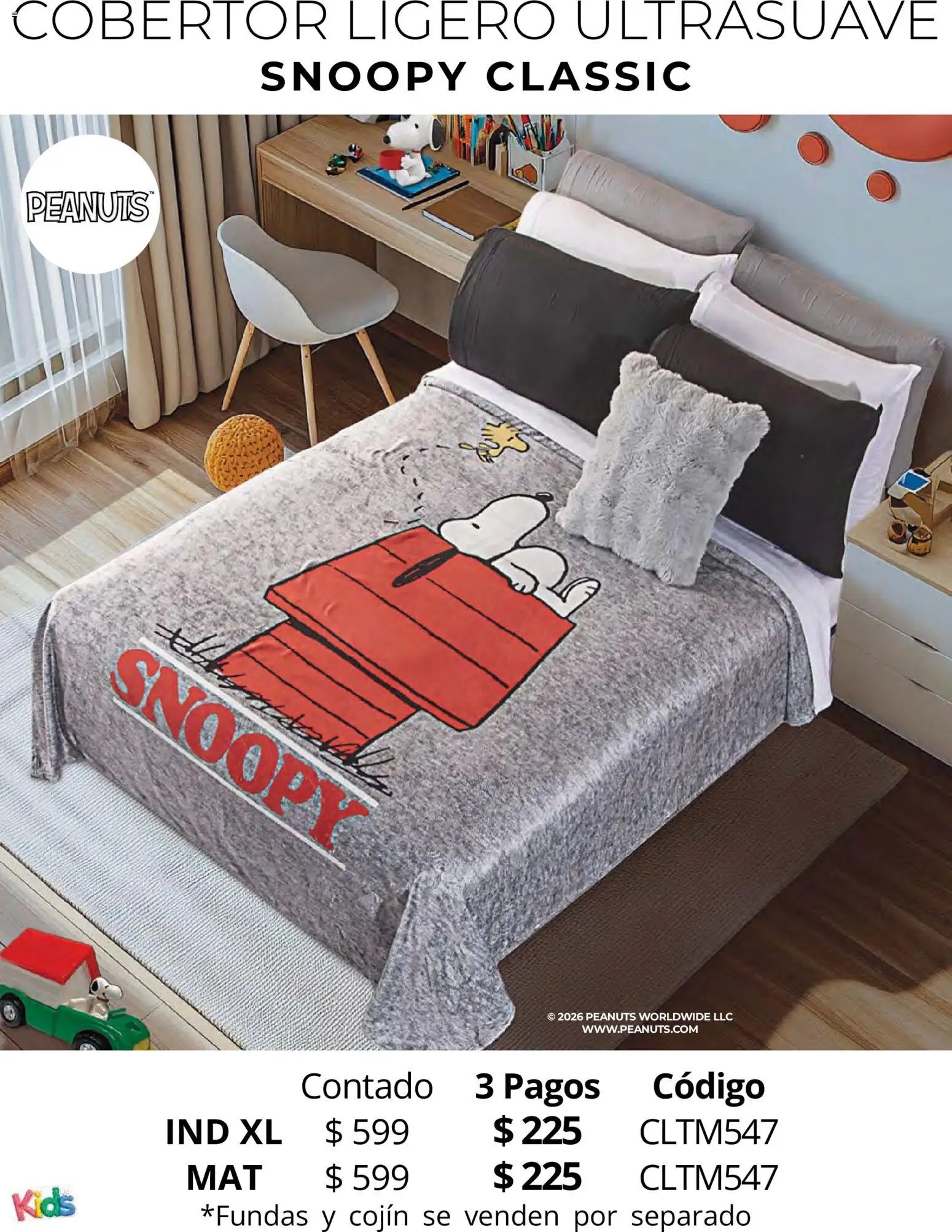 Colchas Concord catálogo Kids