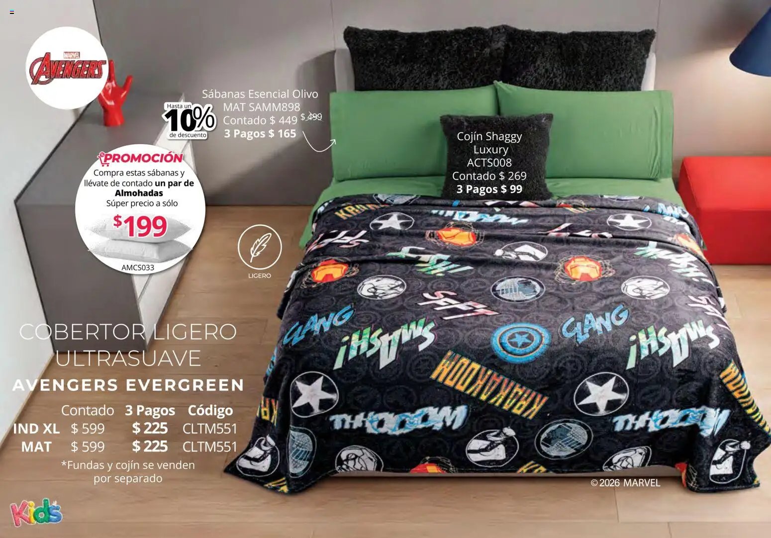 Colchas Concord catálogo Kids
