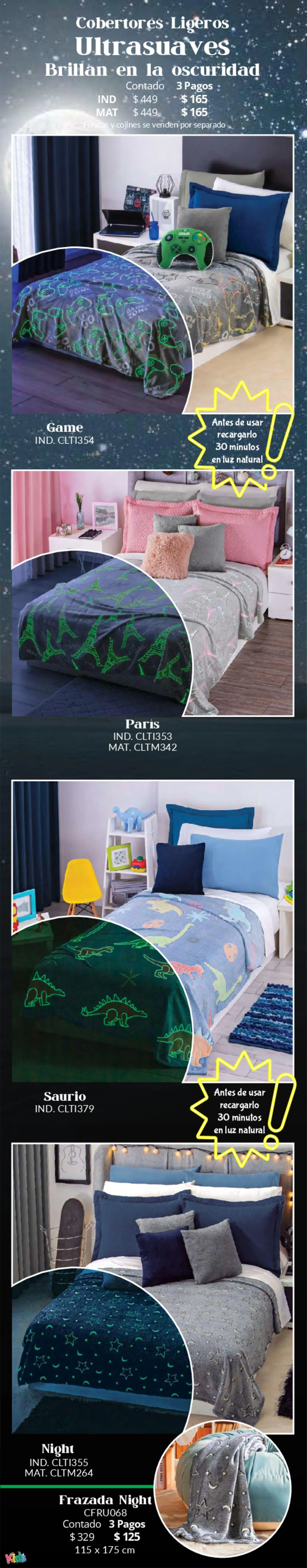 Colchas Concord catálogo Kids